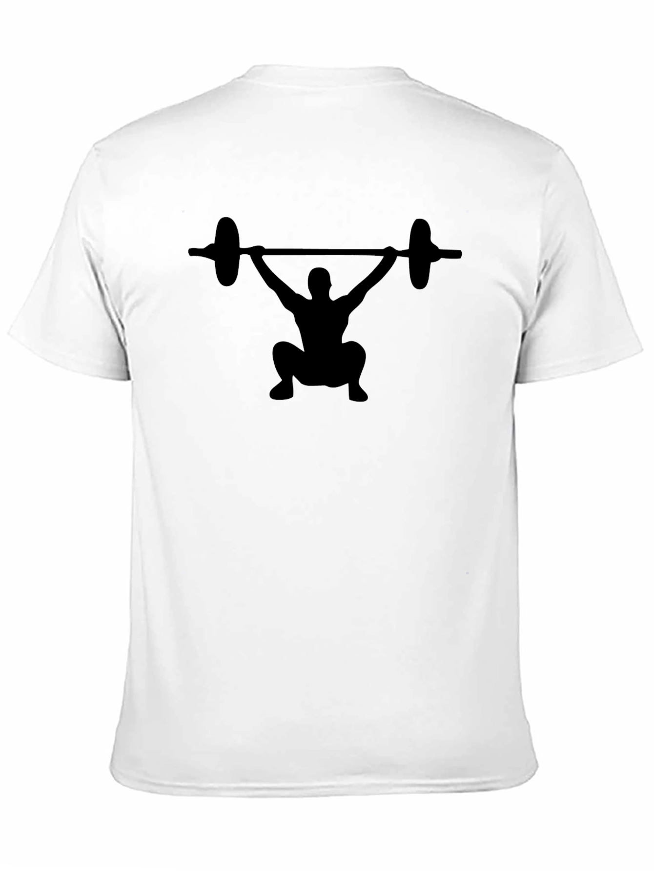 Weightlifter Silhouette T-Shirt - Black
