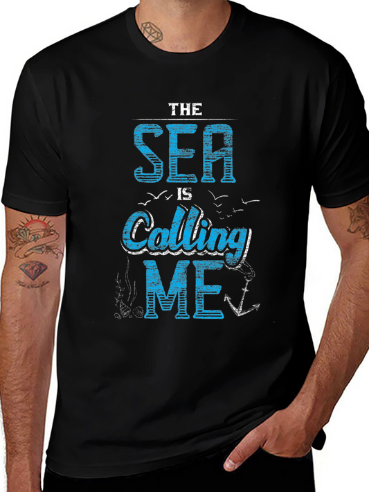 The Sea Is Calling Me - Mens Graphic T-Shirt