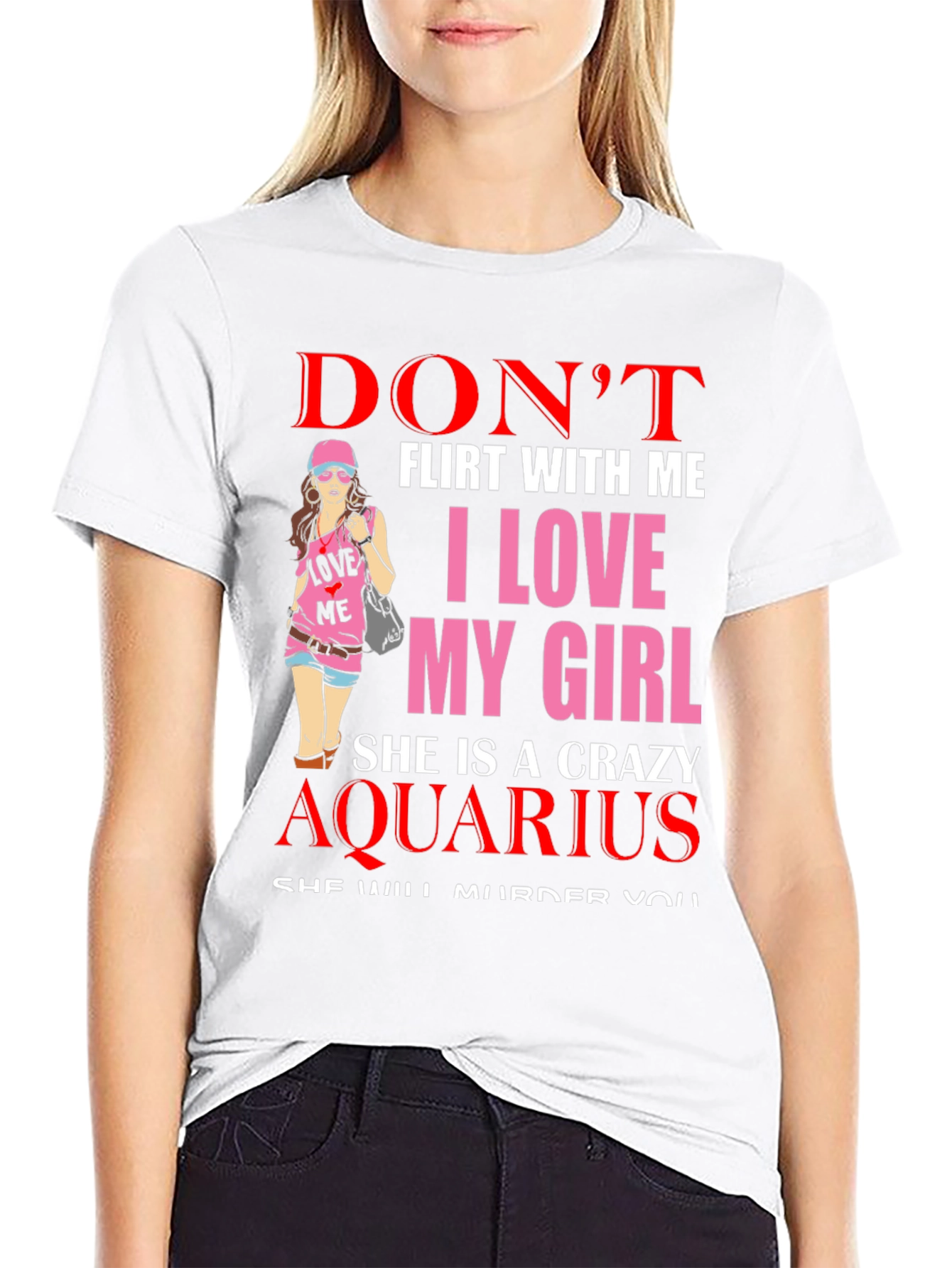 Crazy Aquarius Girl T-Shirt