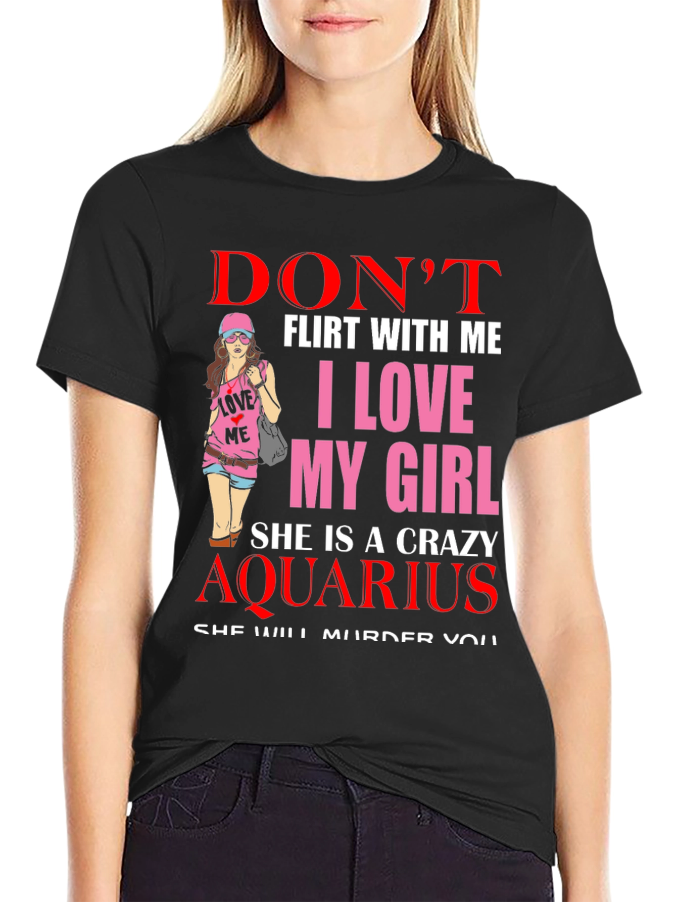 Crazy Aquarius Girl T-Shirt
