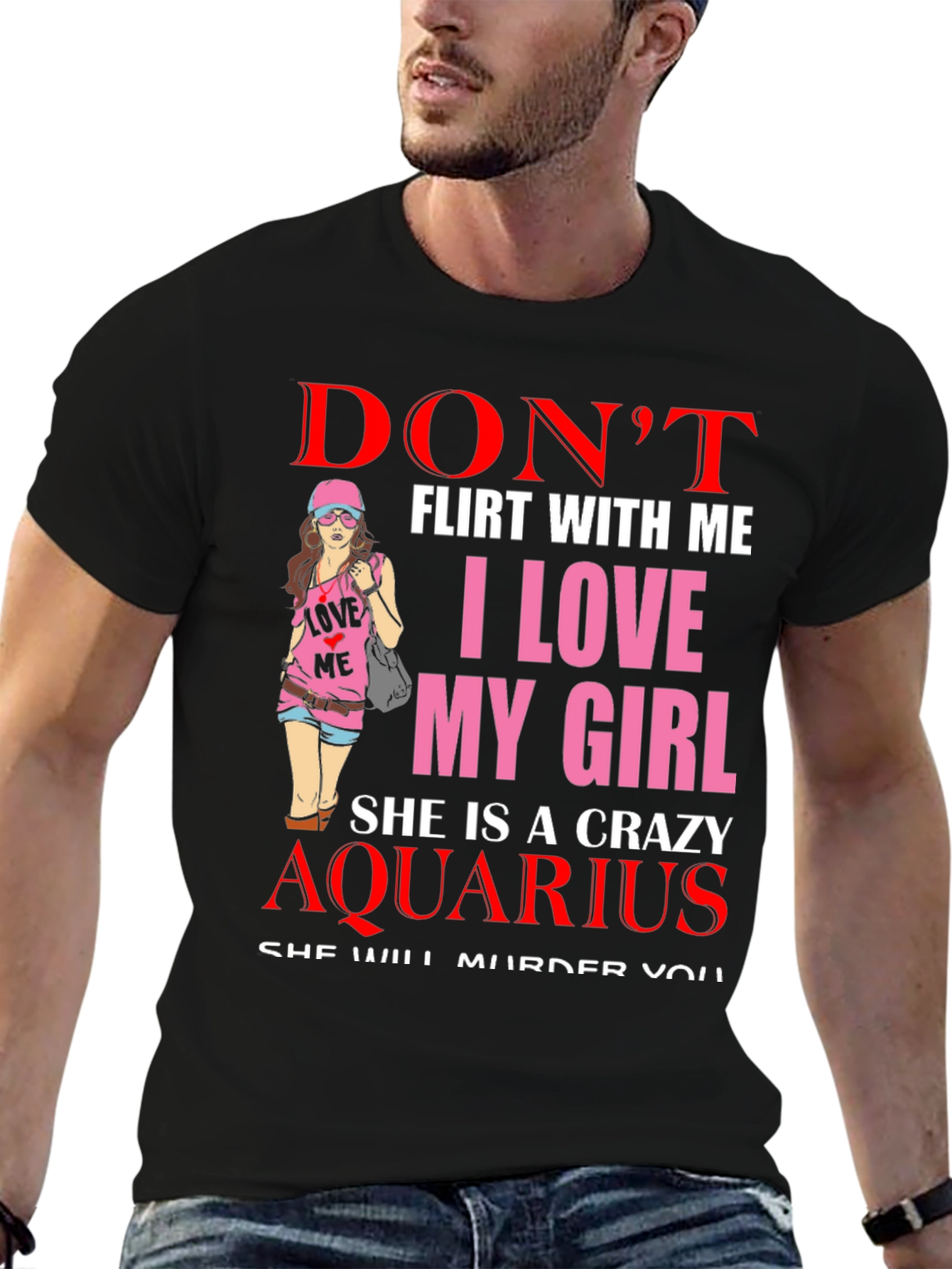 Crazy Aquarius Girl T-Shirt