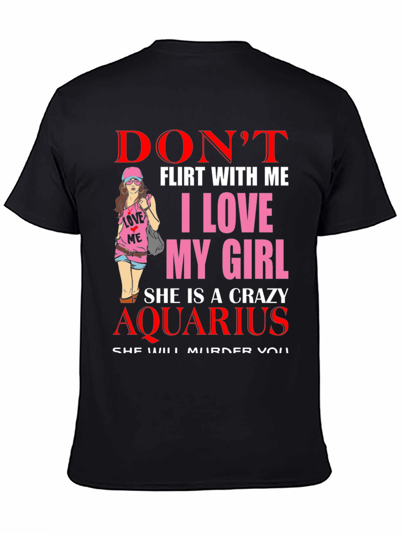 Crazy Aquarius Girl T-Shirt