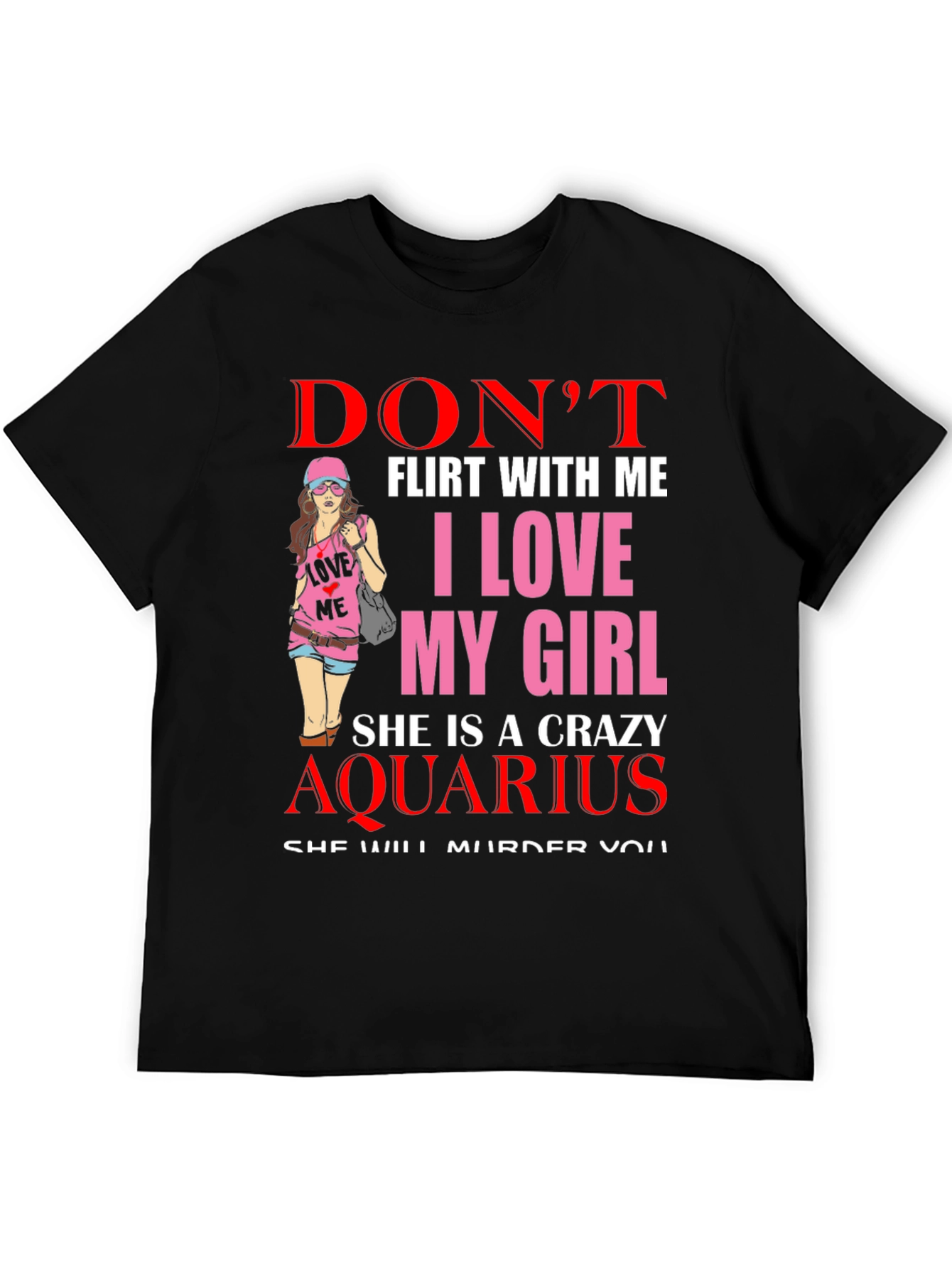 Crazy Aquarius Girl T-Shirt