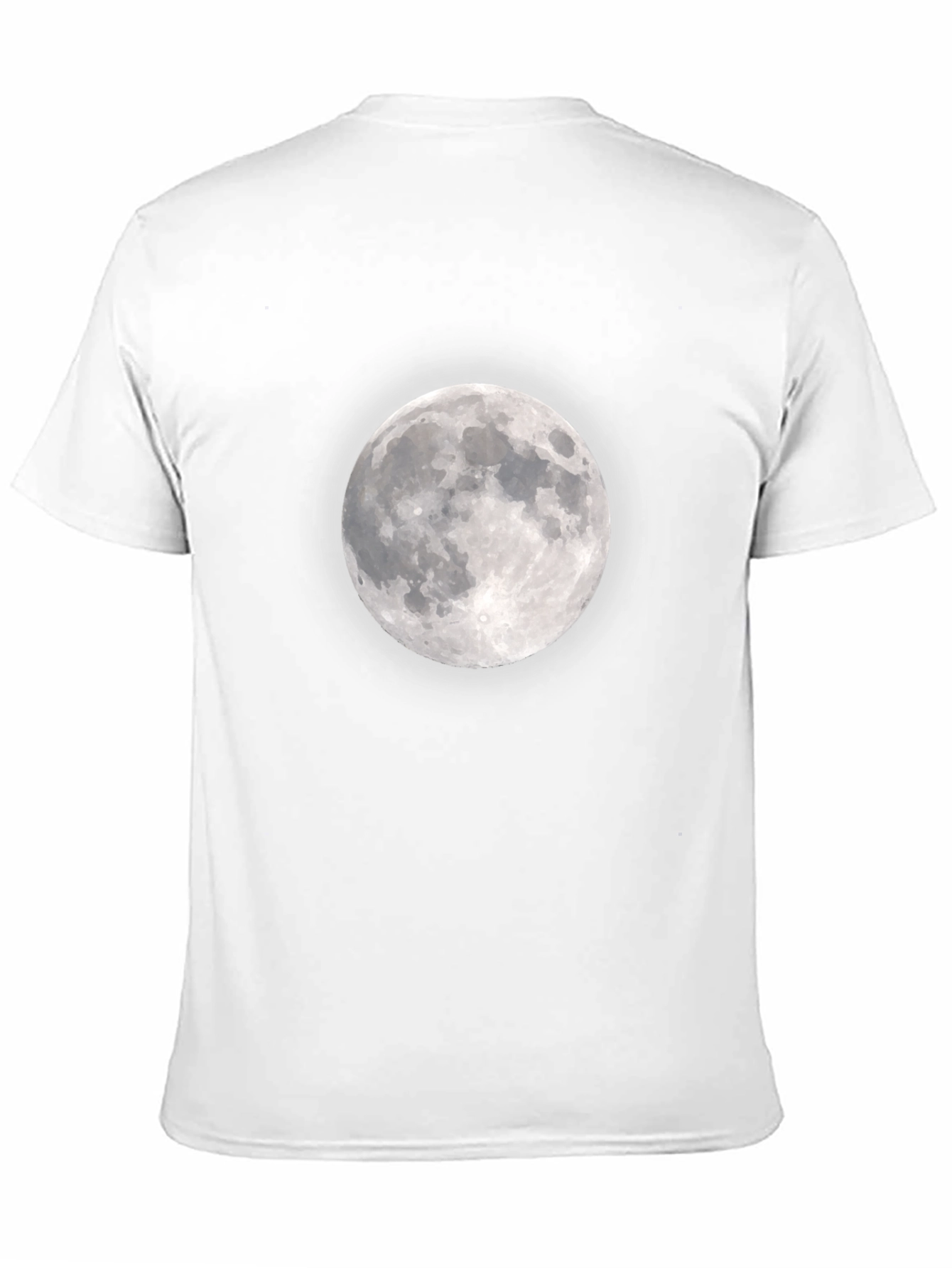 Lunar Black Tee: Moon Graphic T-Shirt