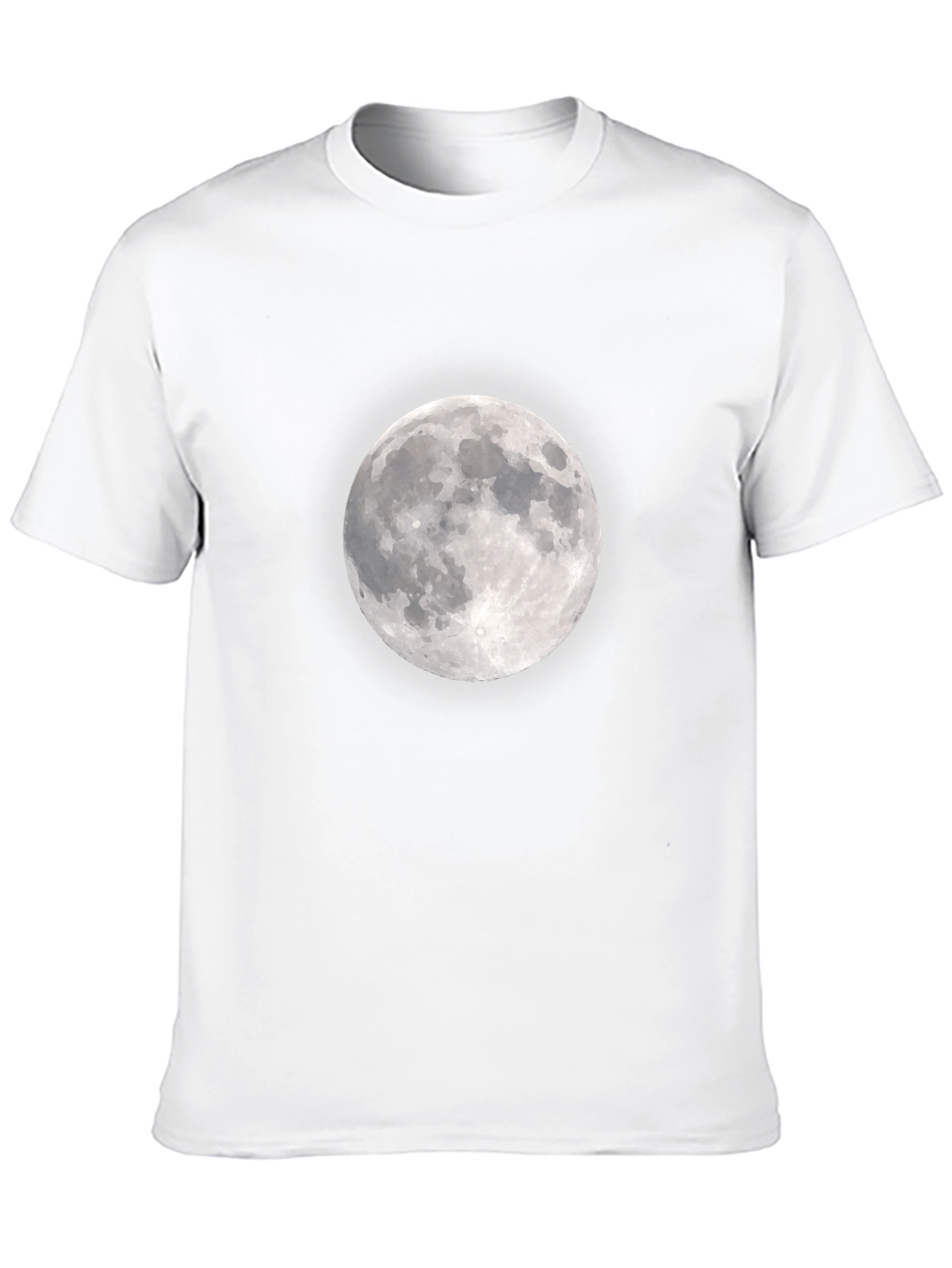 Lunar Black Tee: Moon Graphic T-Shirt