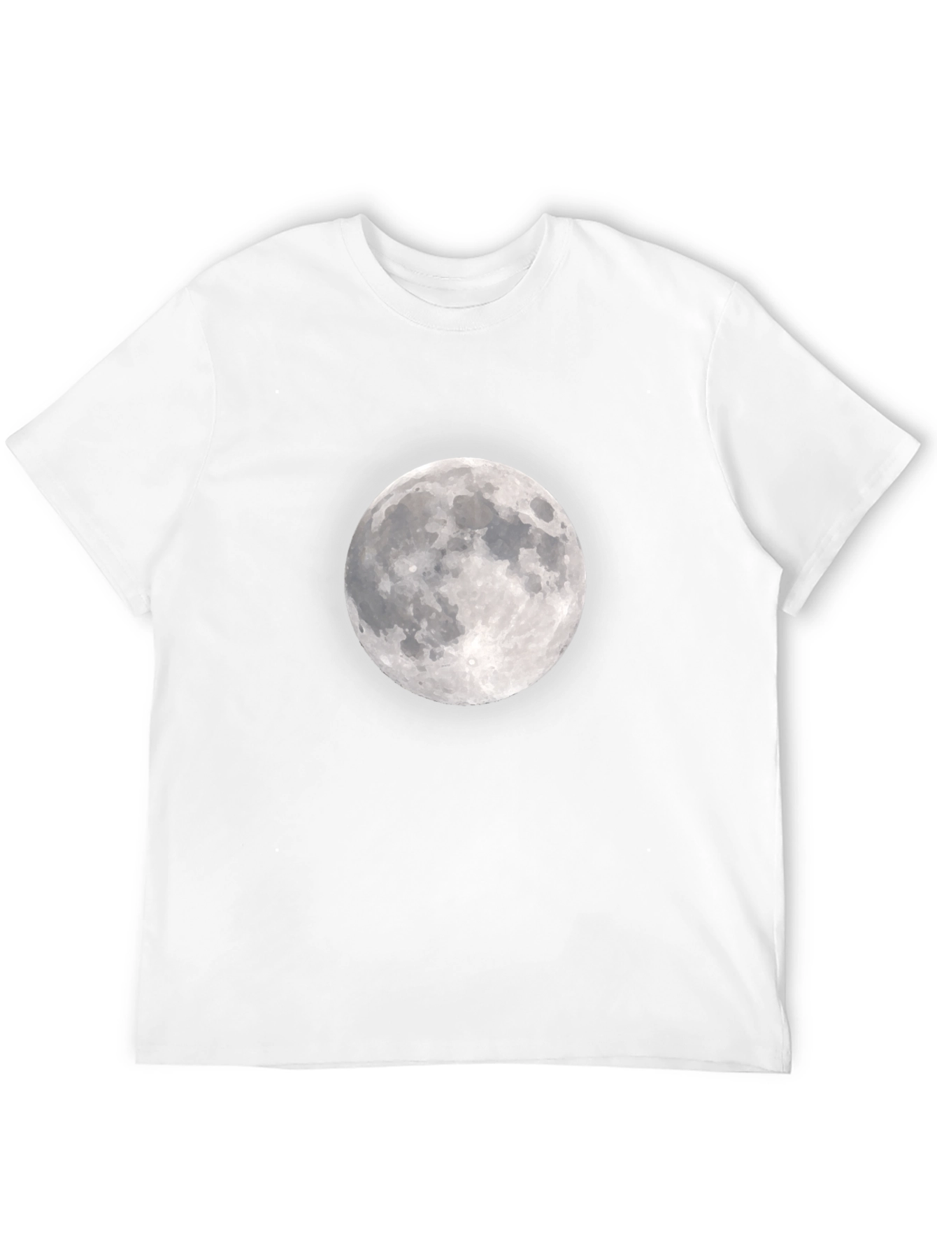 Lunar Black Tee: Moon Graphic T-Shirt