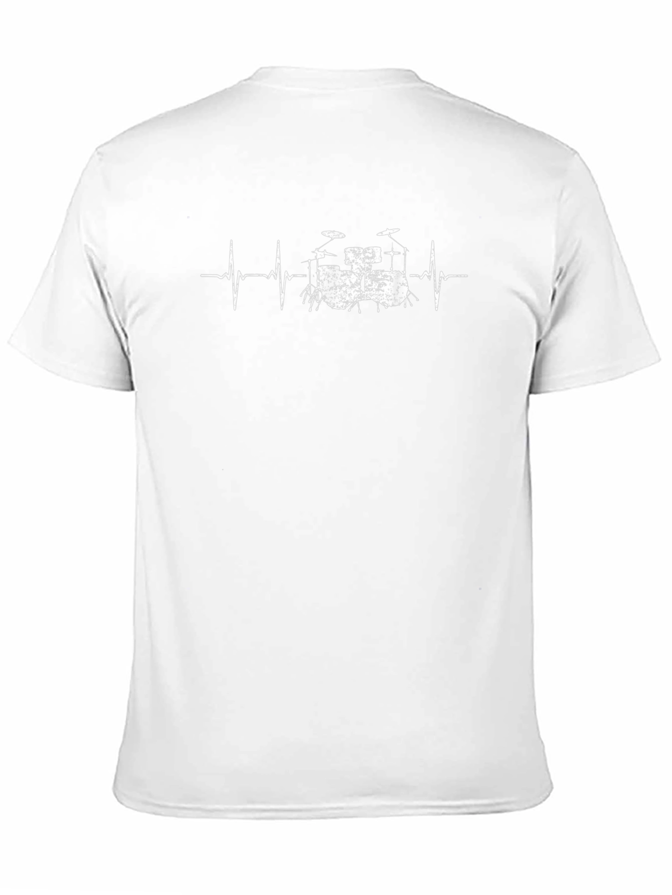 Drum Heartbeat Graphic Tee - Black