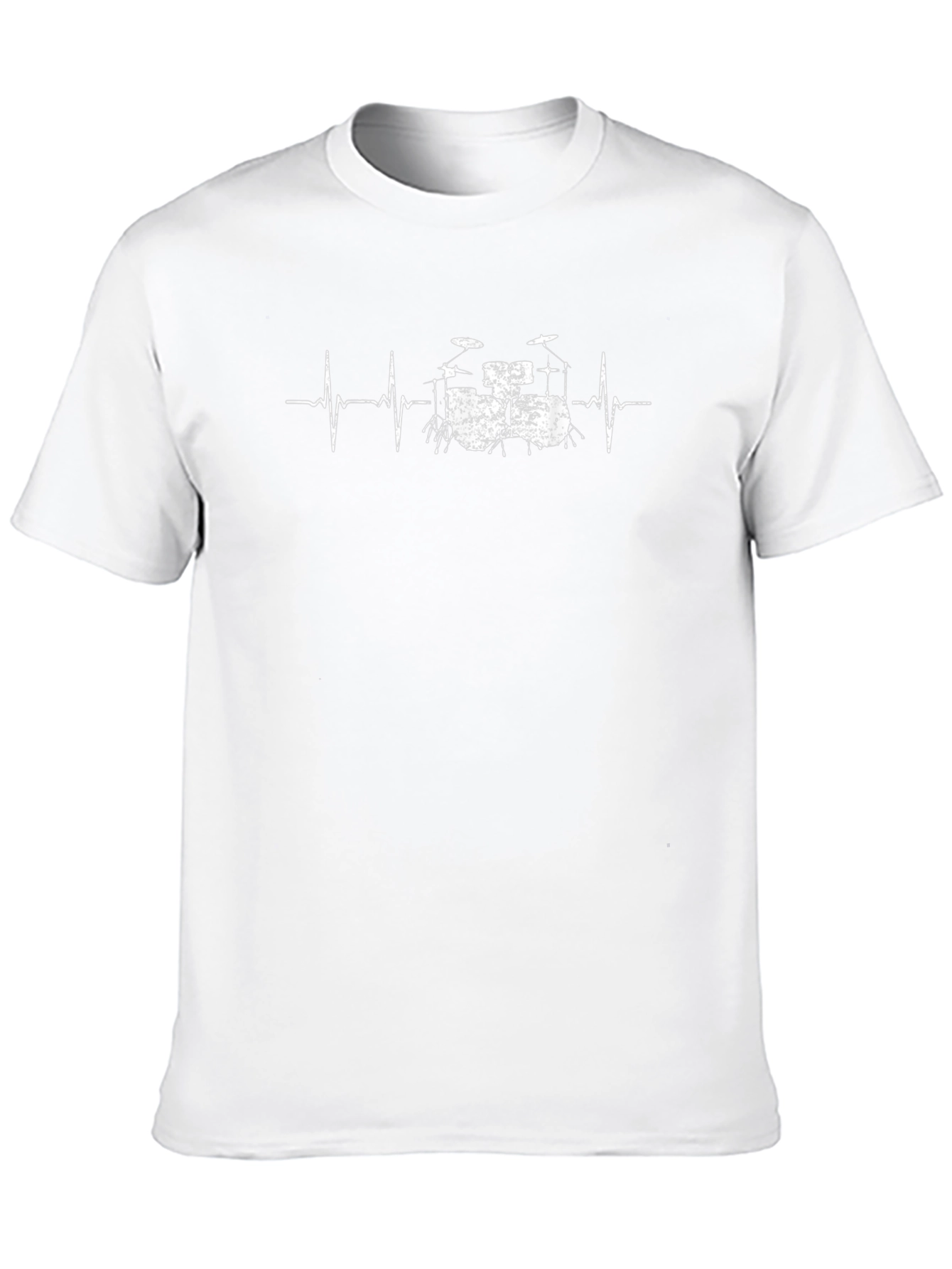 Drum Heartbeat Graphic Tee - Black