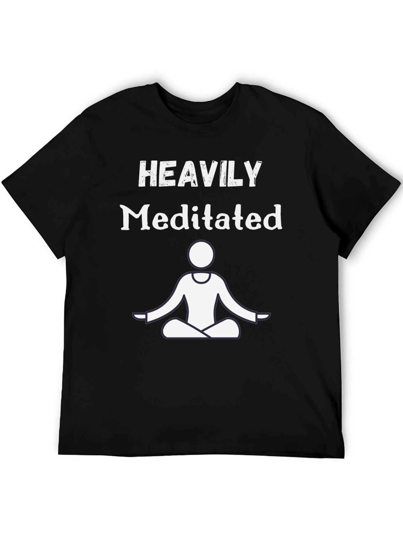 Heavily Meditated Graphic T-Shirt - Black