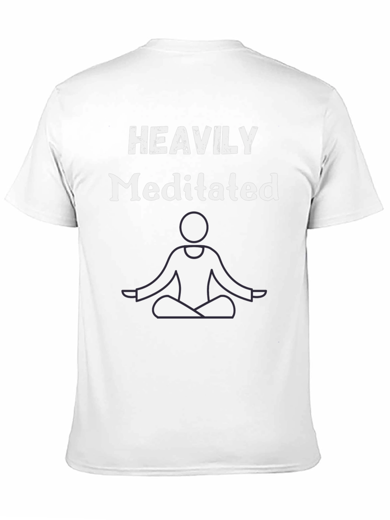 Heavily Meditated Graphic T-Shirt - Black