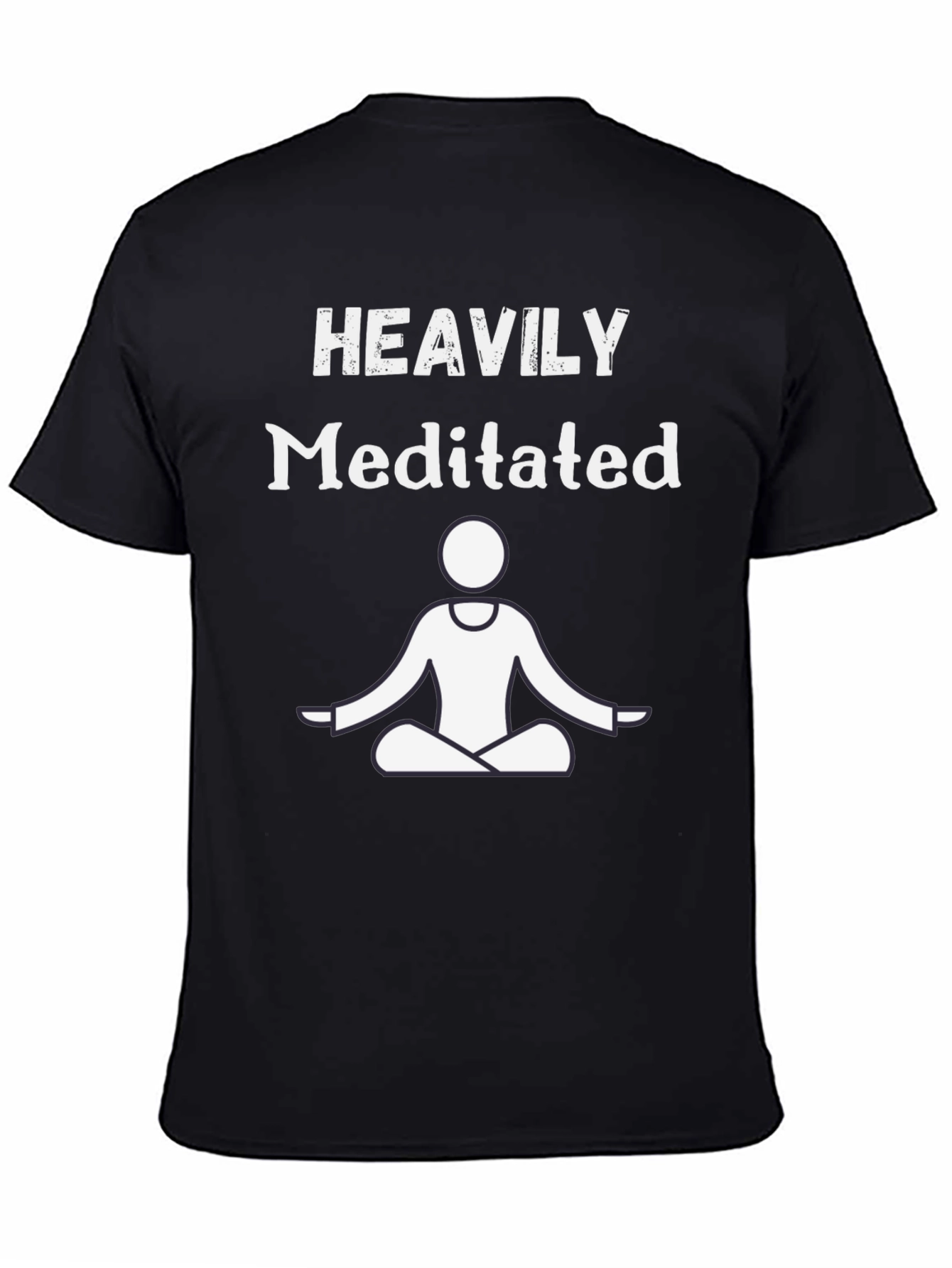 Heavily Meditated Graphic T-Shirt - Black