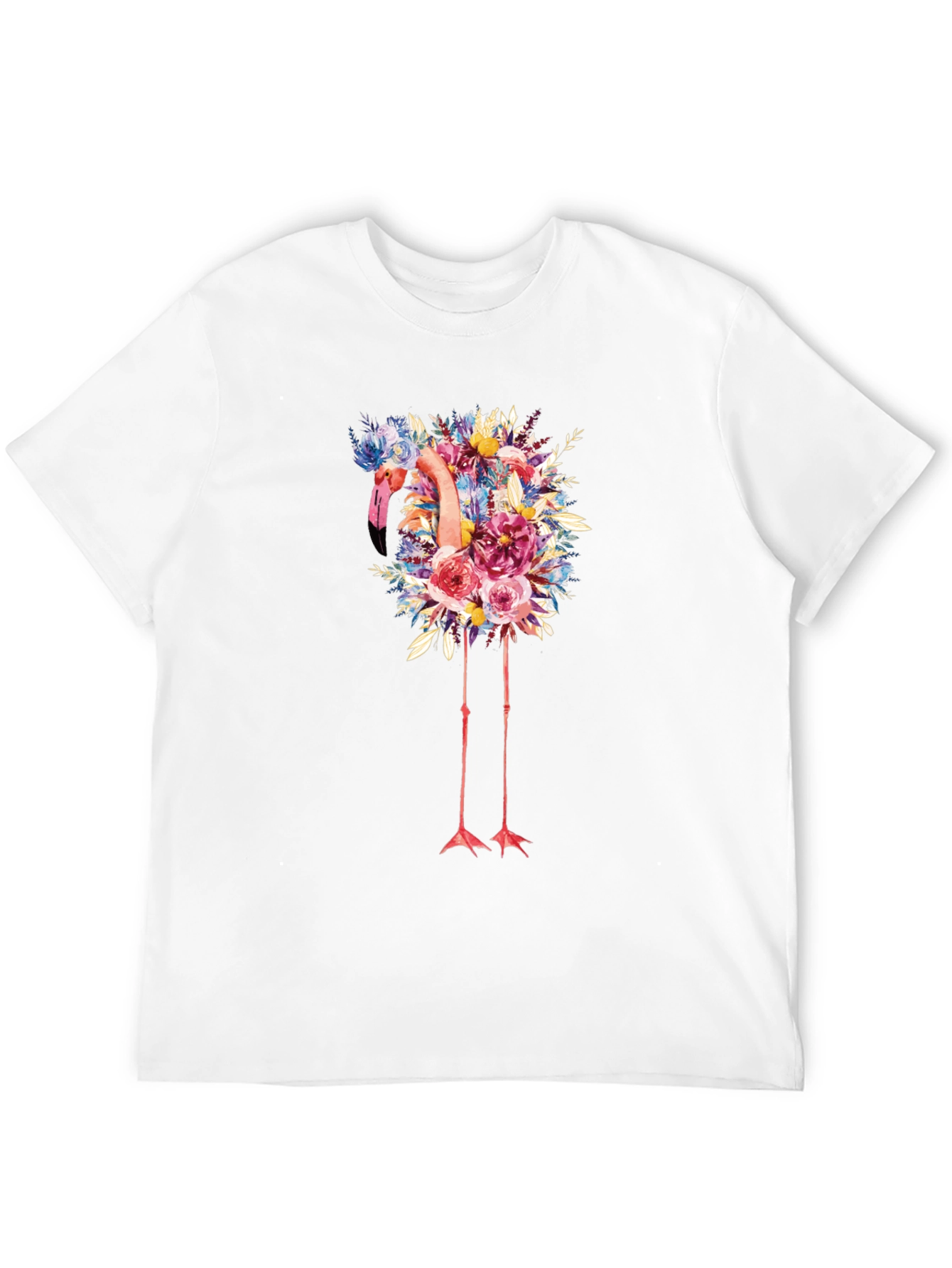 Floral Flamingo Graphic Tee