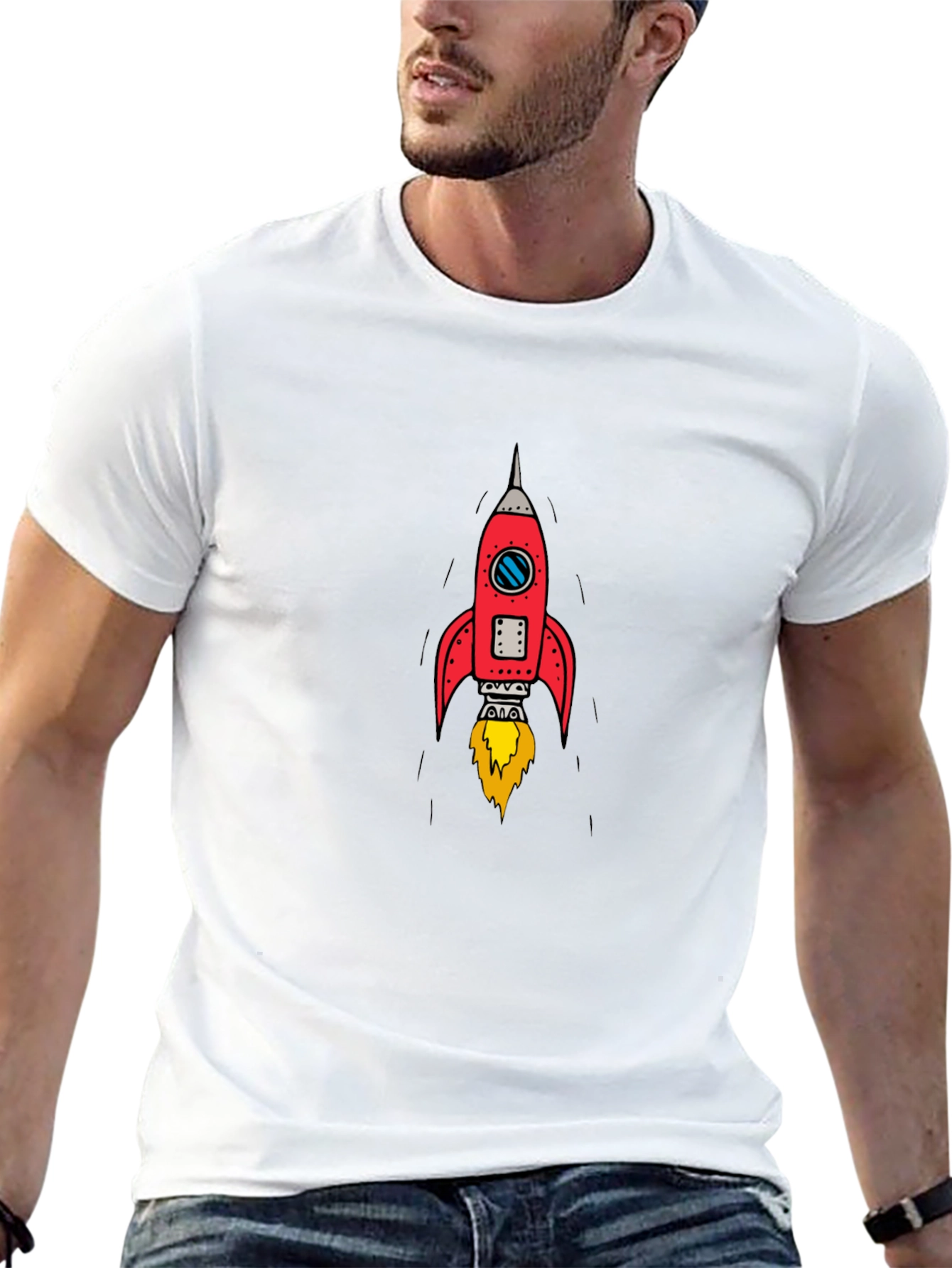 Red Rocket T-Shirt - Blast Off In Style!