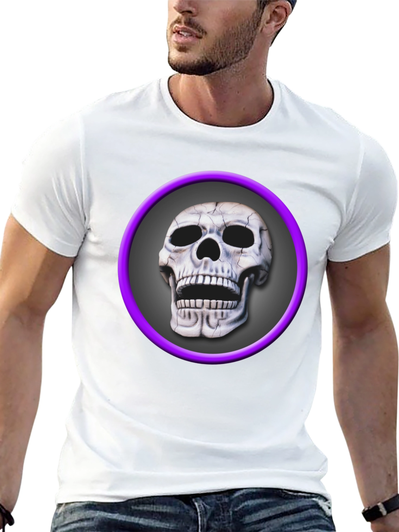 Skull Graphic Tee - Edgy Style