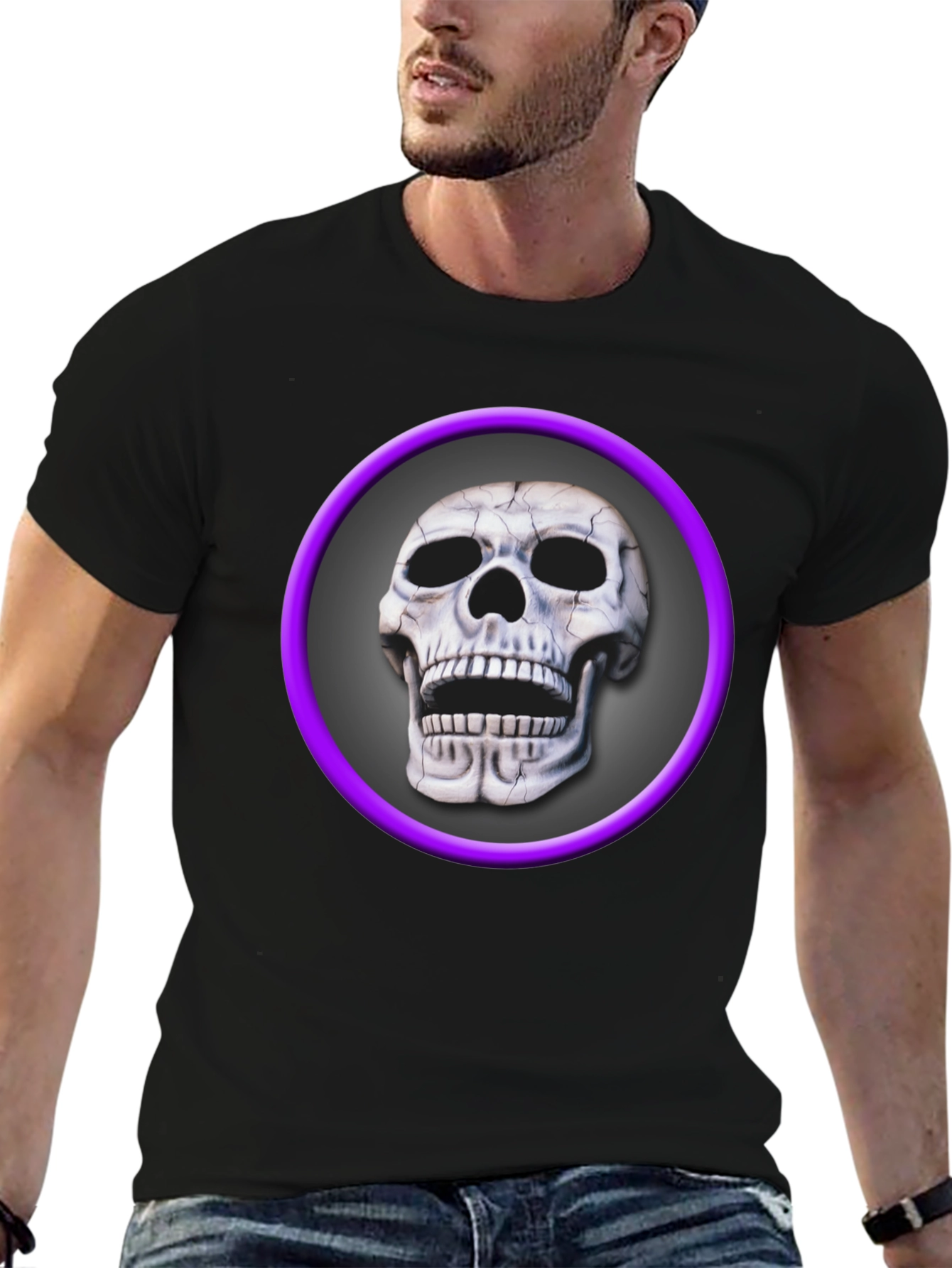 Skull Graphic Tee - Edgy Style