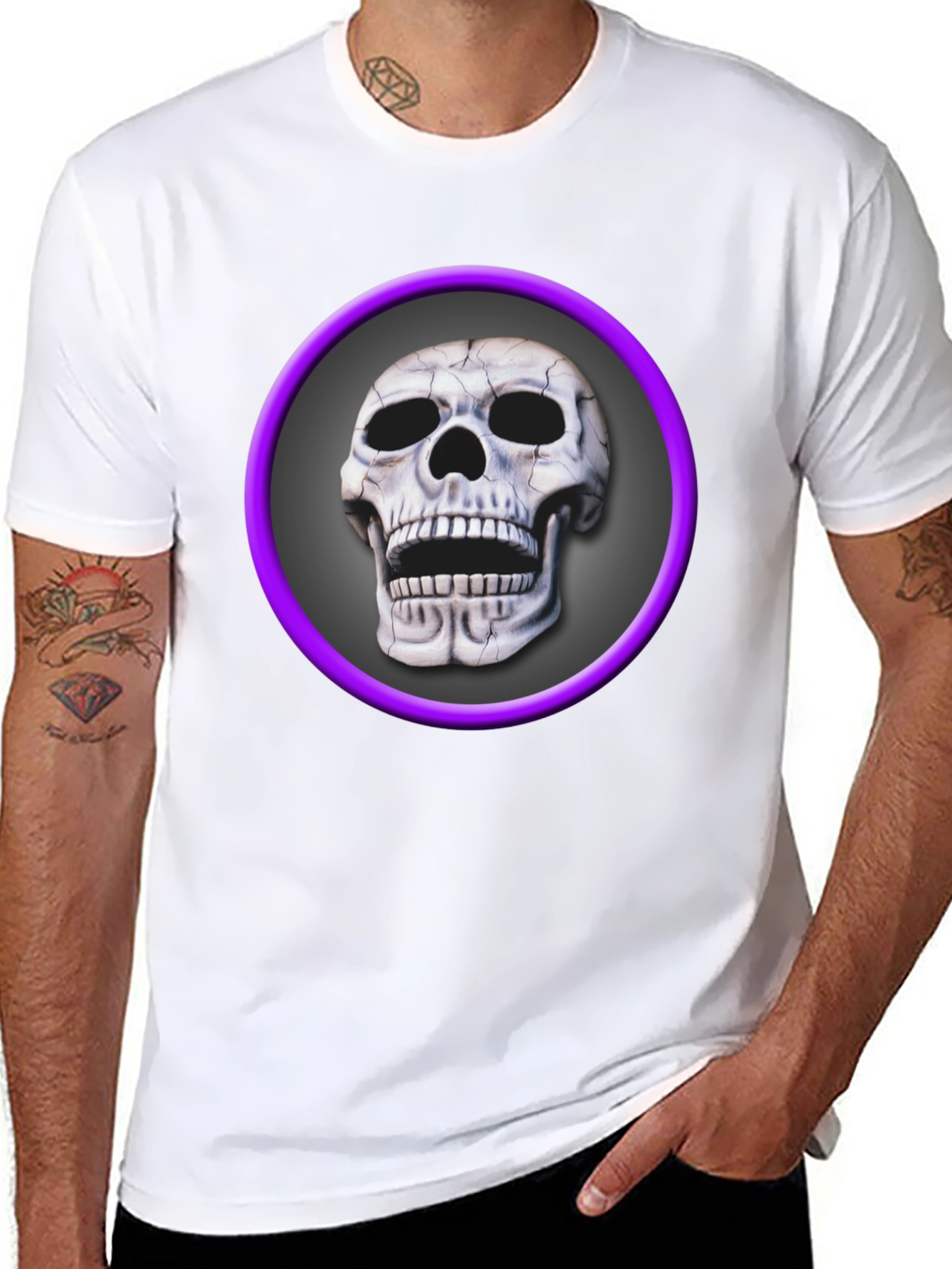 Skull Graphic Tee - Edgy Style