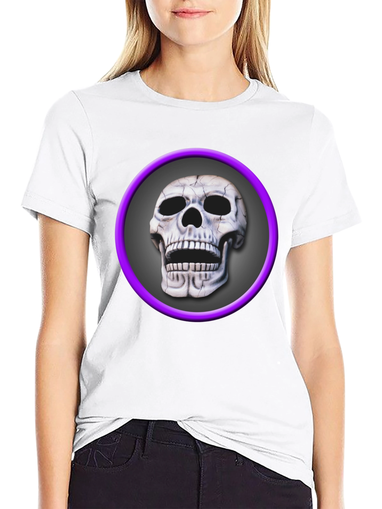 Skull Graphic Tee - Edgy Style