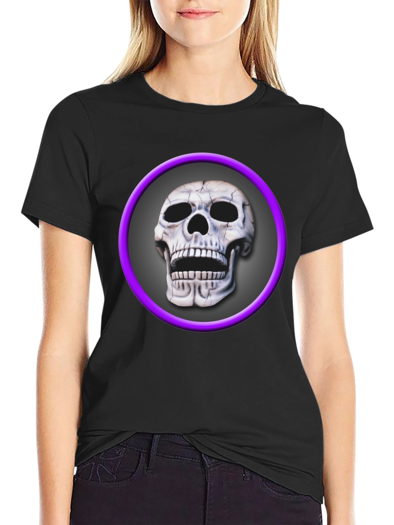 Skull Graphic Tee - Edgy Style