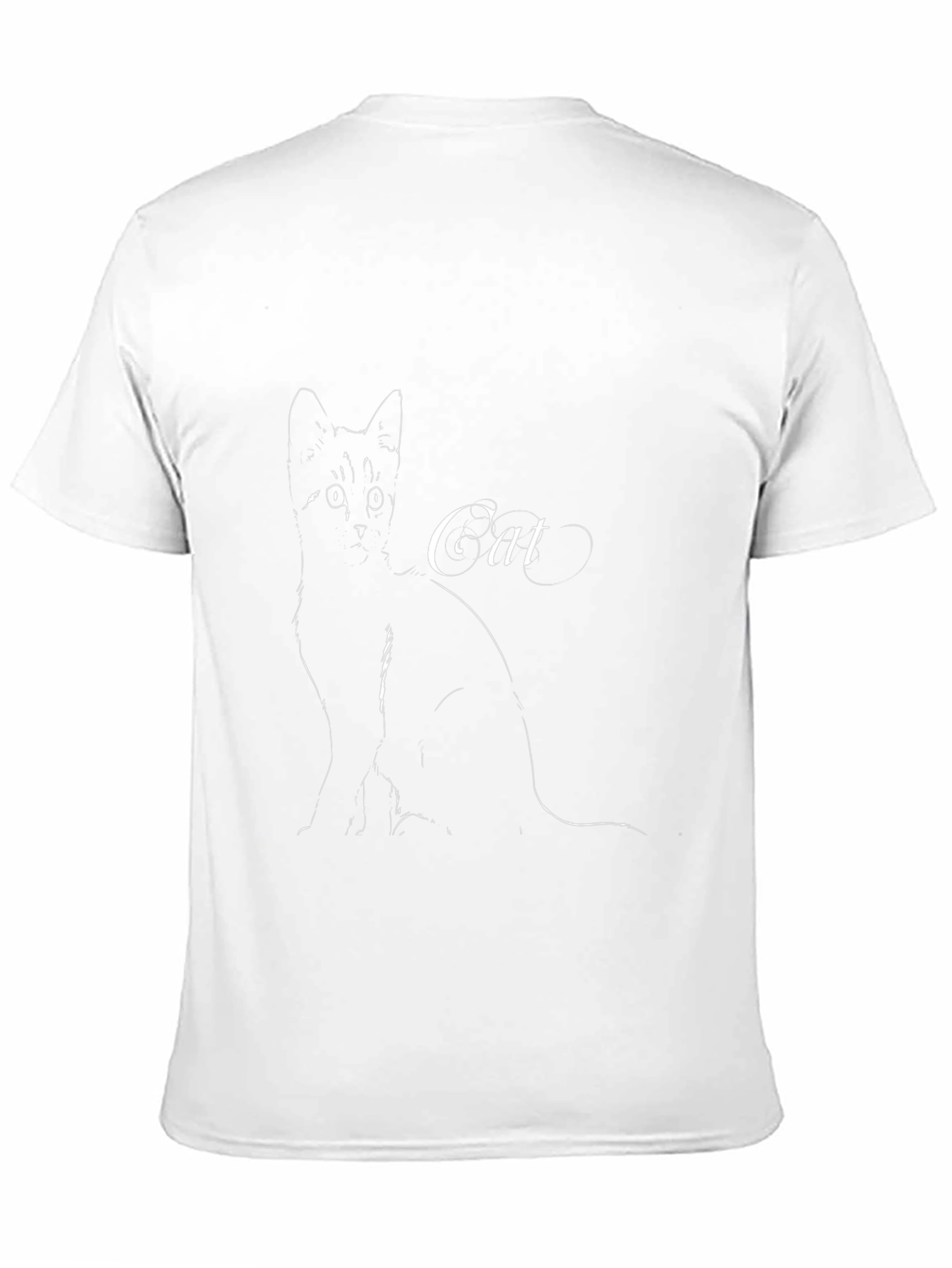 Cat Silhouette Black T-Shirt - Stylish Graphic Tee