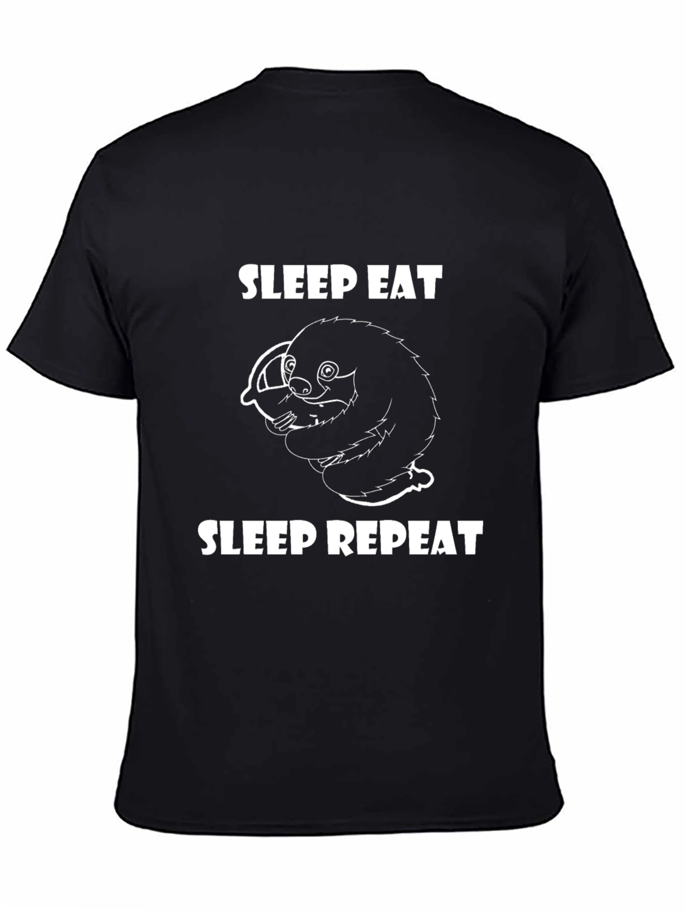 Sleep Eat Repeat Sloth Graphic Tee