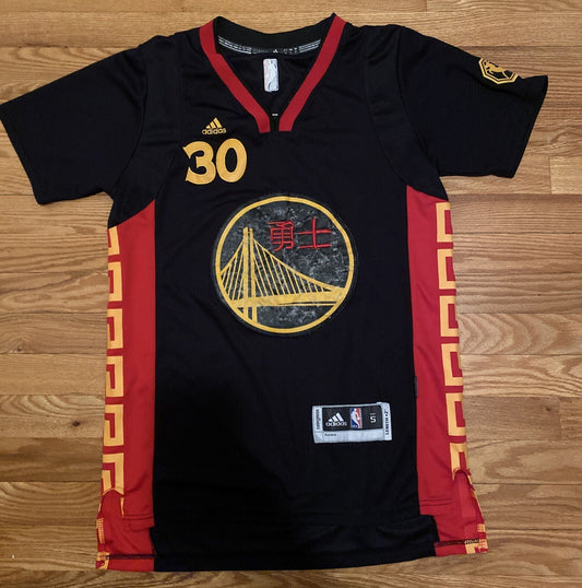 Men's Golden State Warriors Stephen Curry #30 Chinese New Year Jerseys