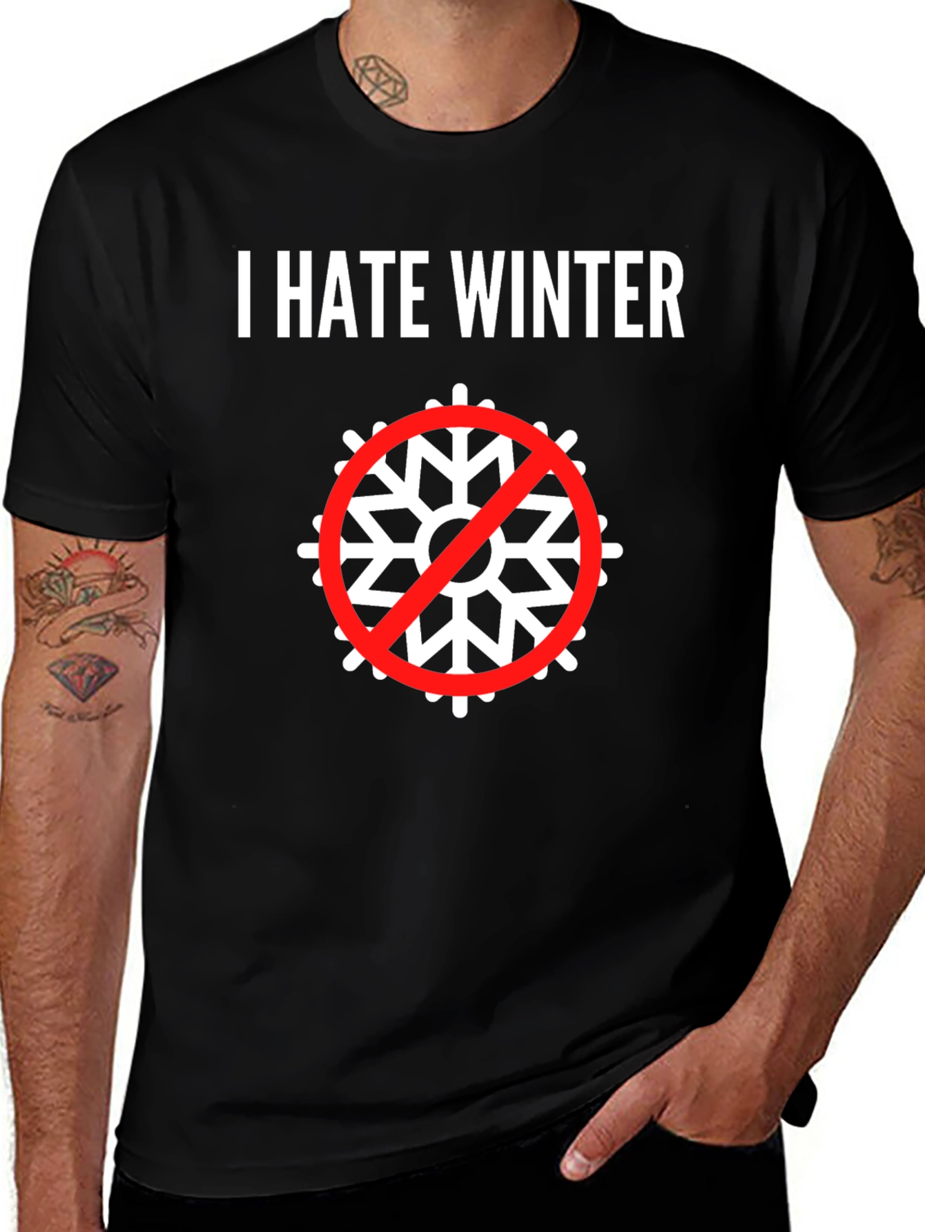 I Hate Winter T-Shirt: Anti-Snowflake Tee
