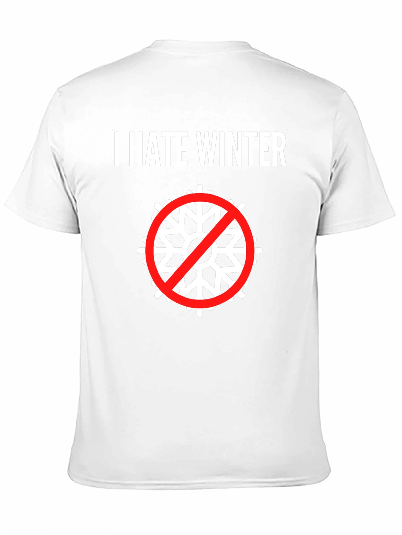 I Hate Winter T-Shirt: Anti-Snowflake Tee