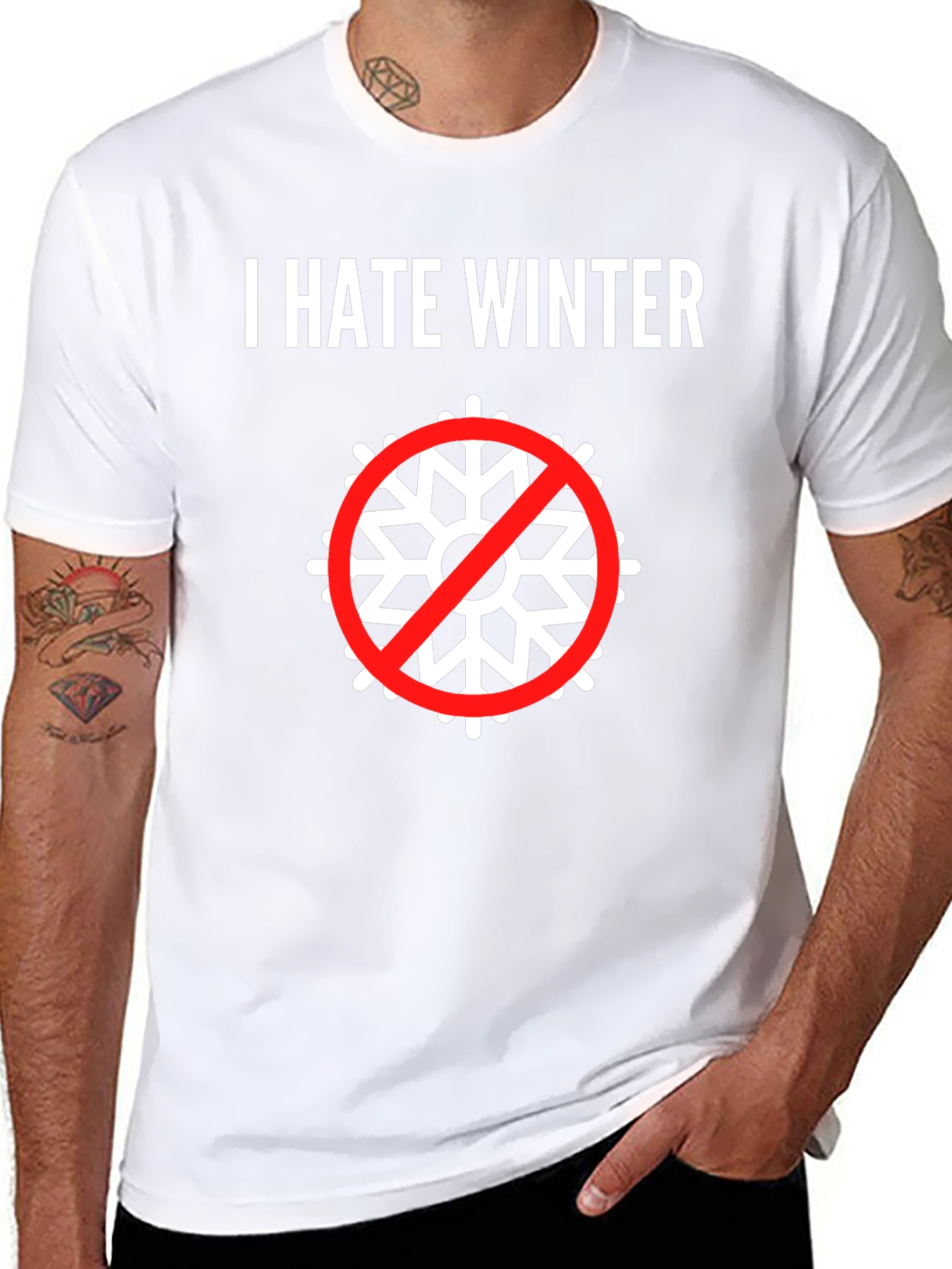 I Hate Winter T-Shirt: Anti-Snowflake Tee