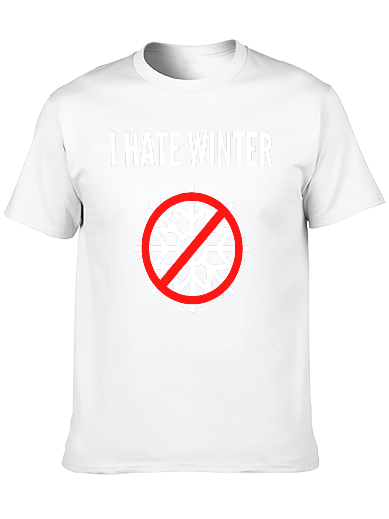 I Hate Winter T-Shirt: Anti-Snowflake Tee