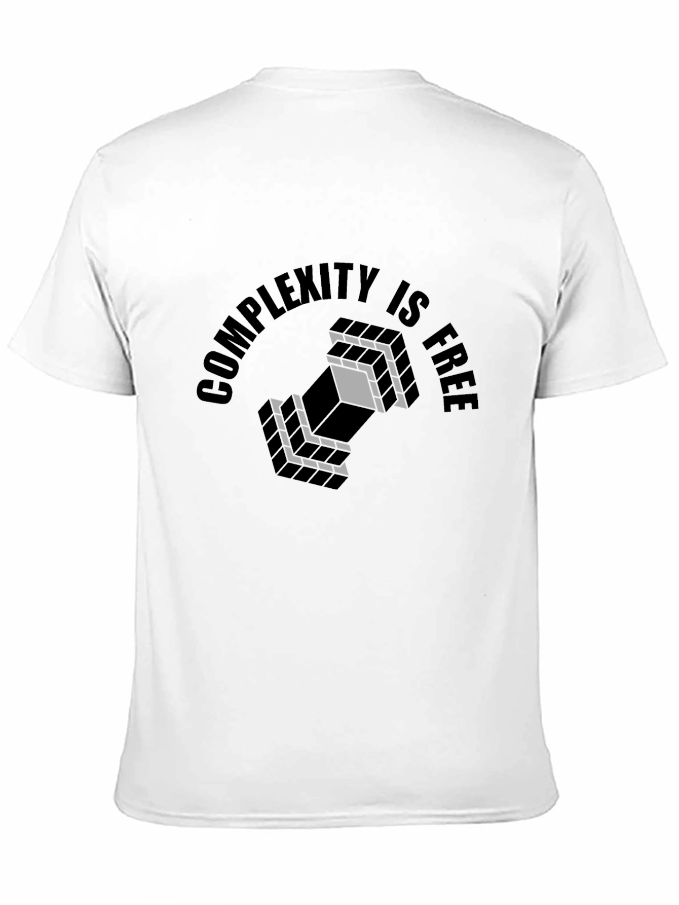 Complexity Is Free Graphic T-Shirt - Black