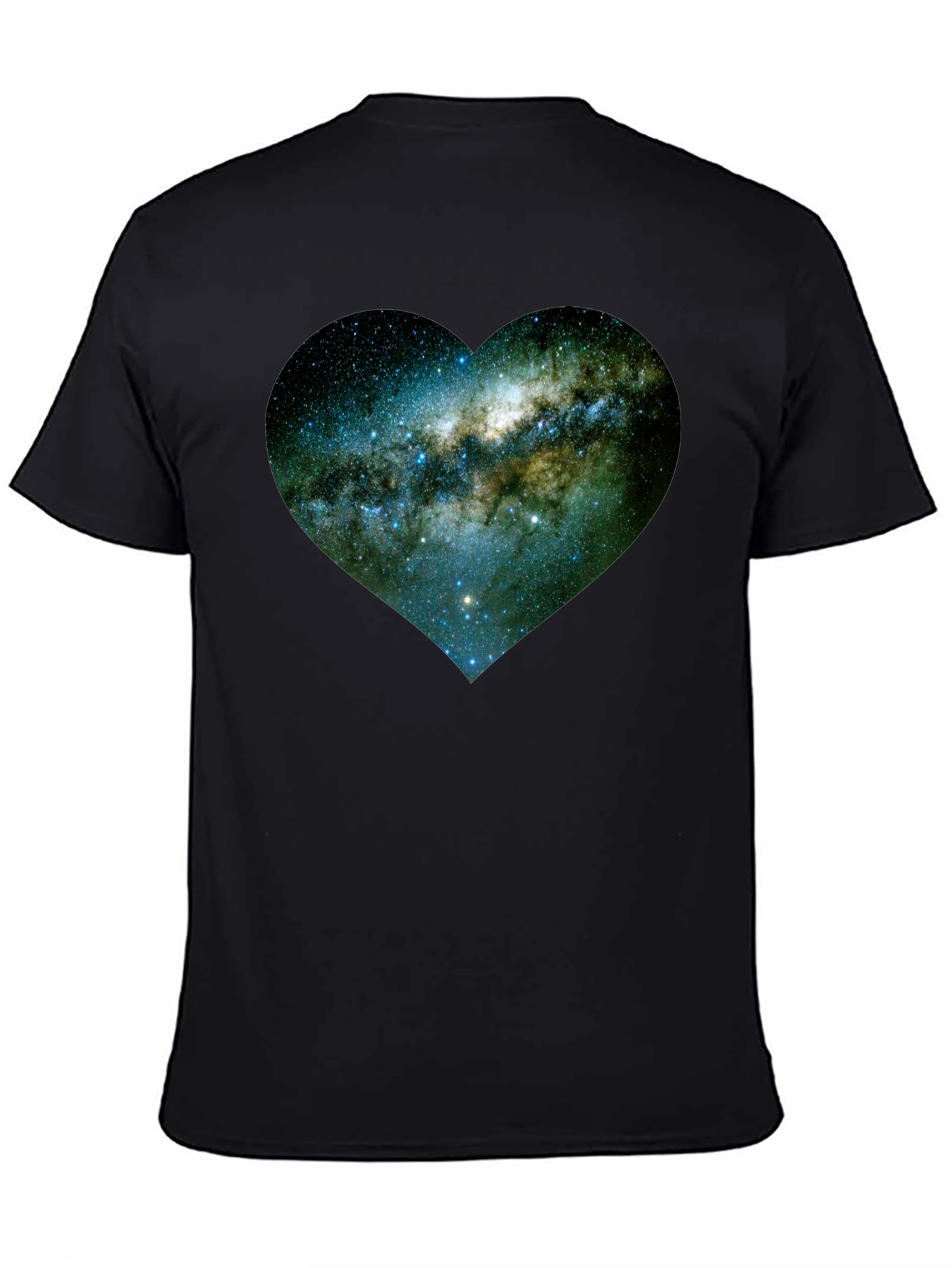 Galaxy Heart Tee - Black Unisex T-Shirt