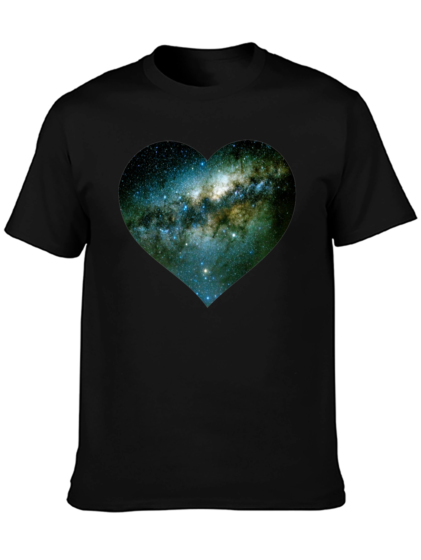 Galaxy Heart Tee - Black Unisex T-Shirt