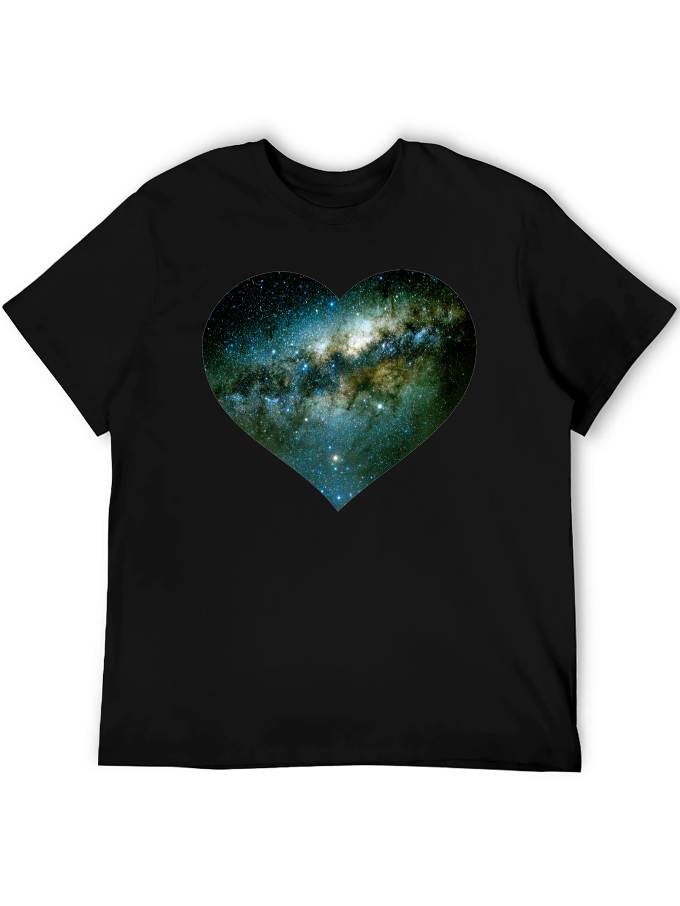 Galaxy Heart Tee - Black Unisex T-Shirt