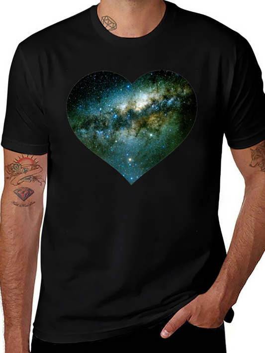 Galaxy Heart Tee - Black Unisex T-Shirt