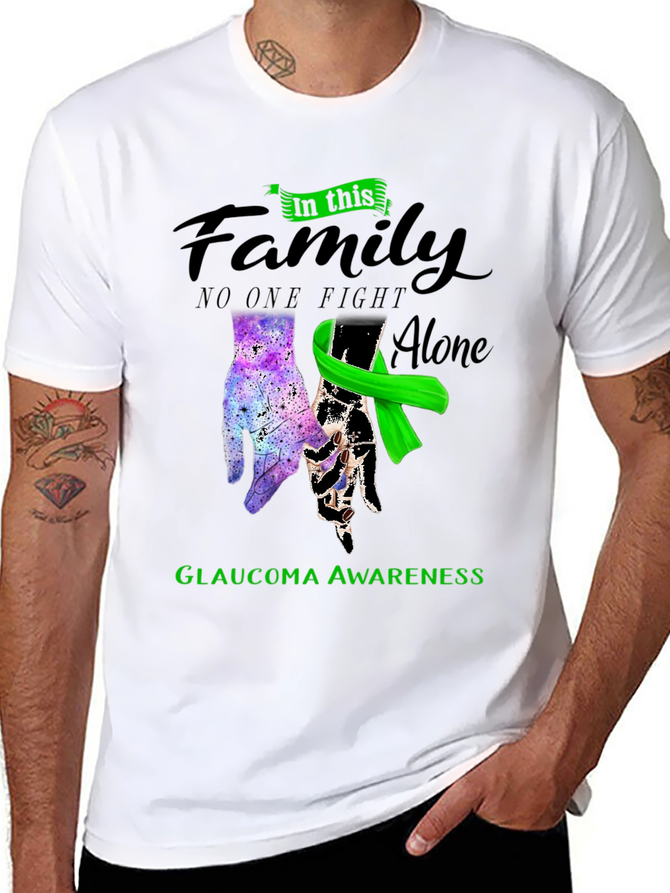 Glaucoma Awareness Family T-Shirt
