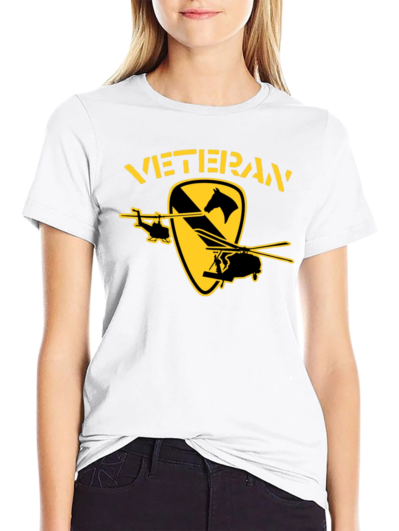 Veteran T-Shirt - 1st Cavalry Division Design