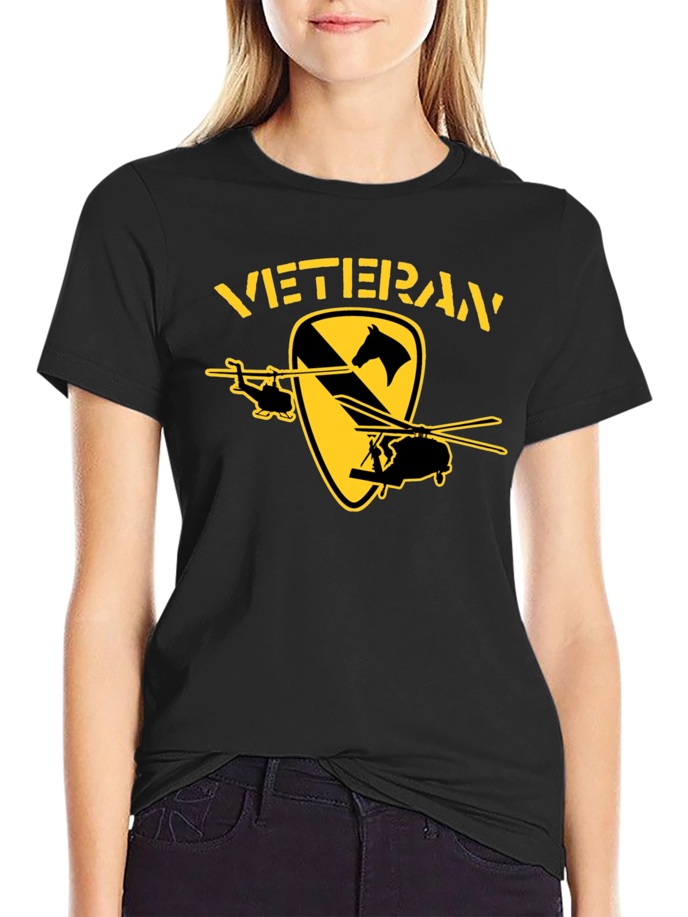 Veteran T-Shirt - 1st Cavalry Division Design