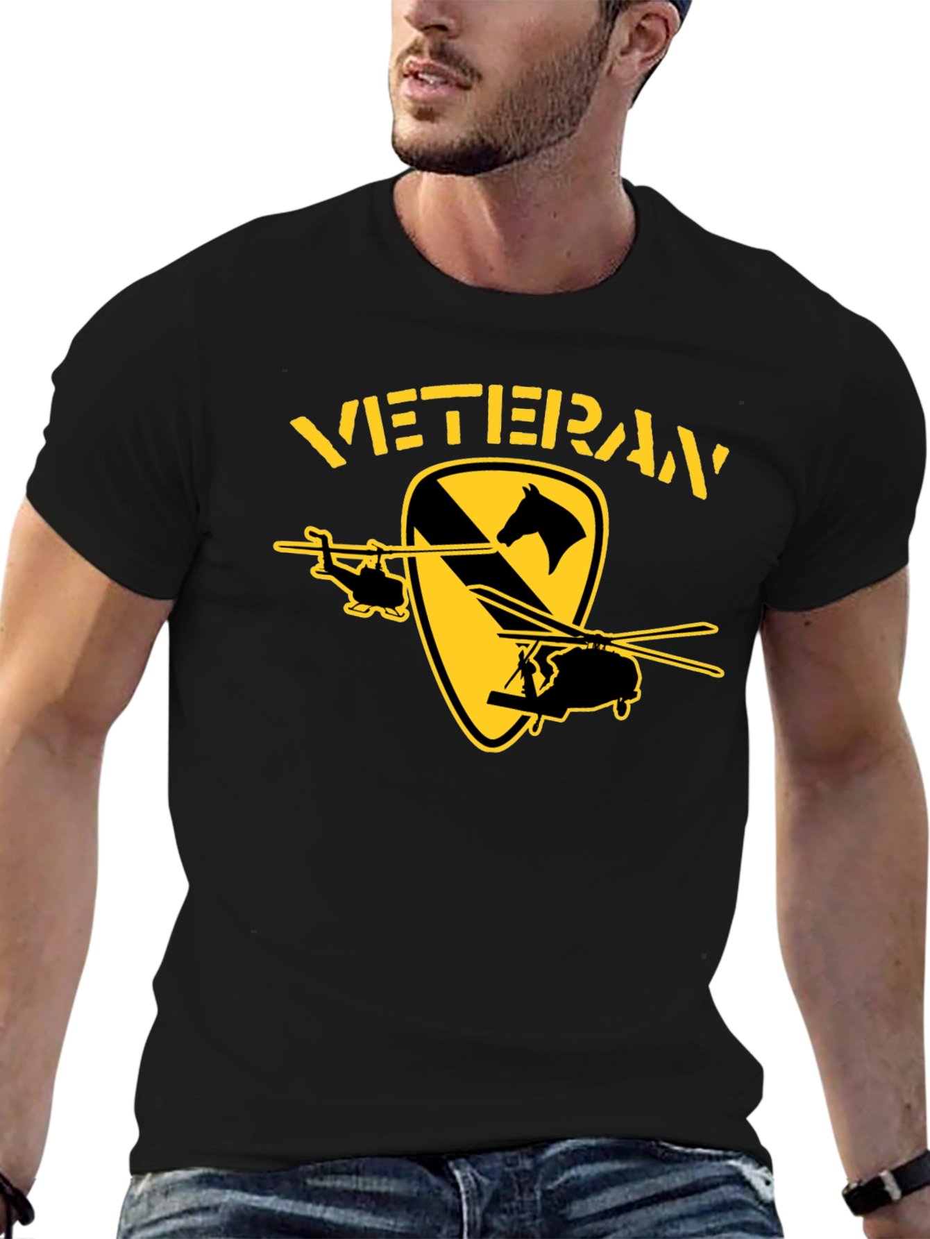 Veteran T-Shirt - 1st Cavalry Division Design