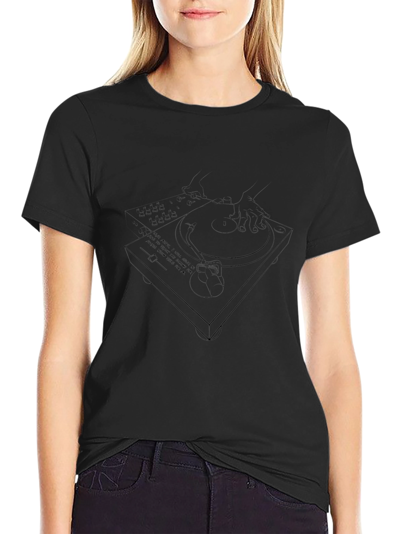 DJ Turntable T-Shirt - Music Lover Tee