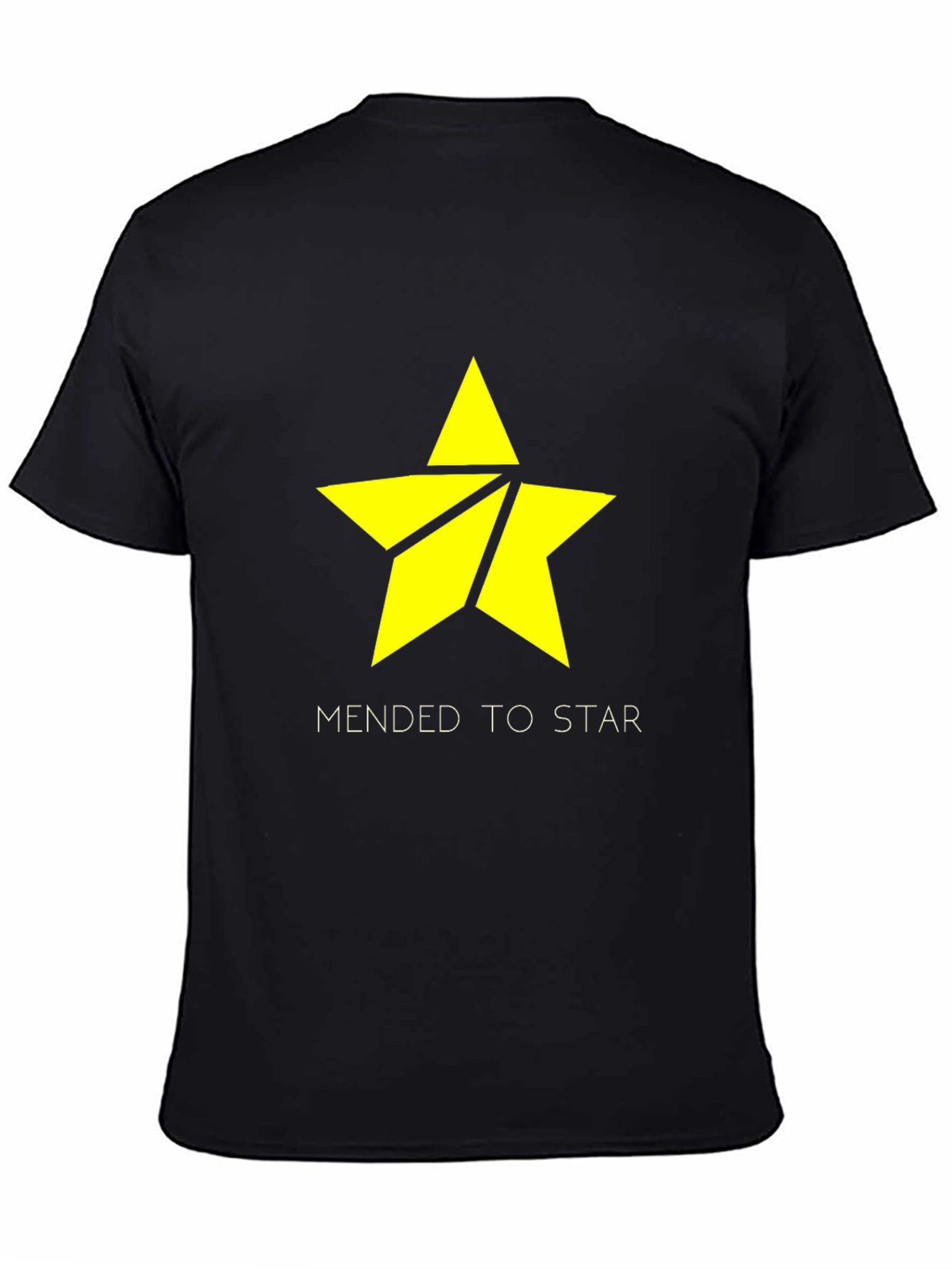 Mended to Star Black Graphic Tee