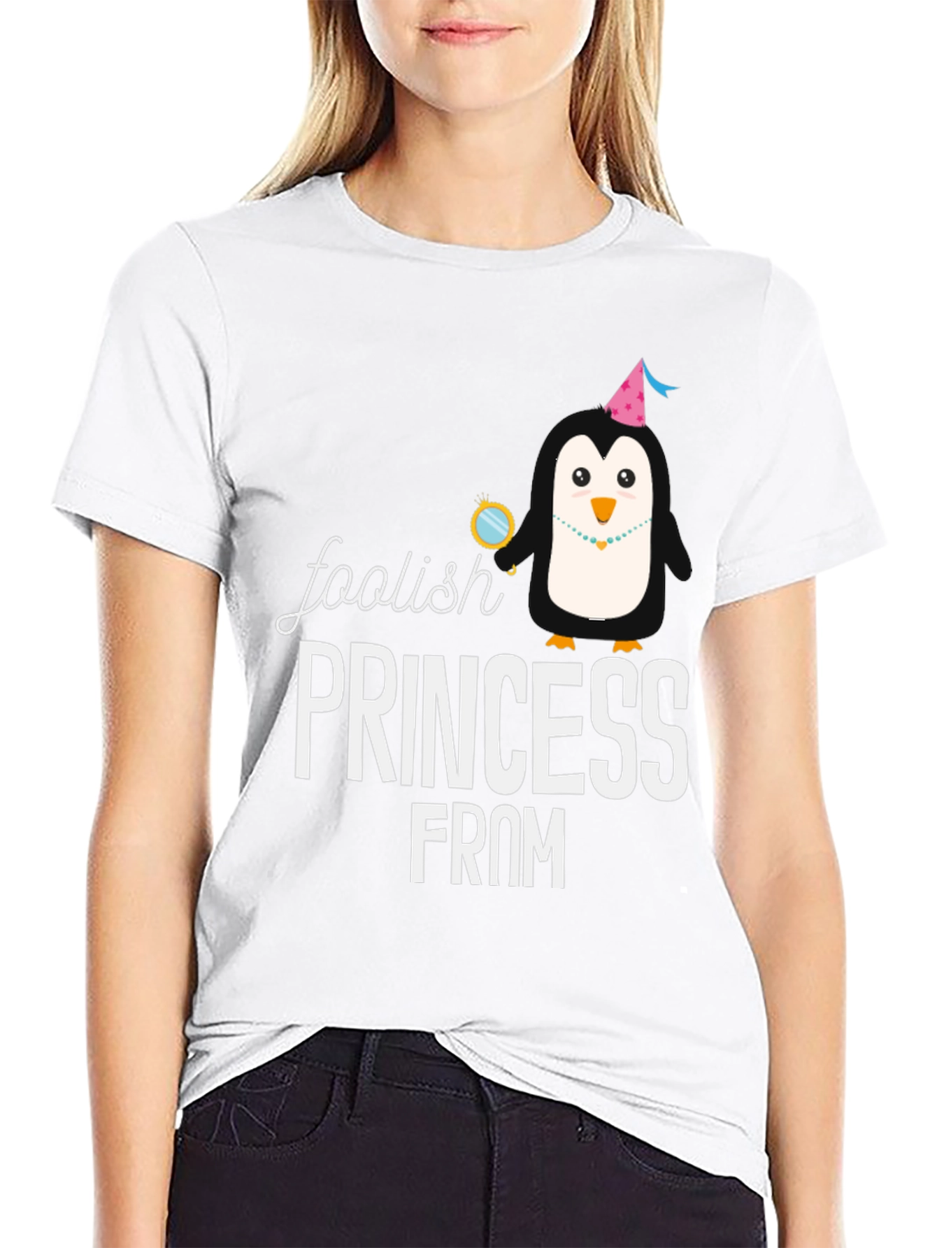Foolish Princess Penguin T-Shirt