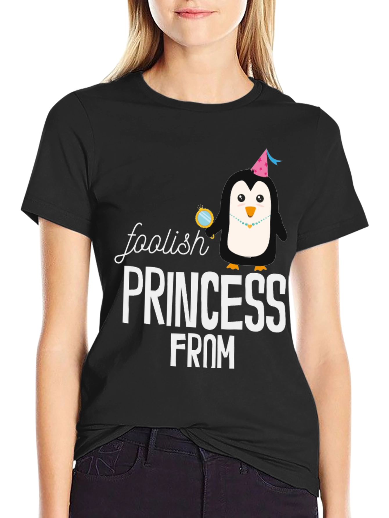 Foolish Princess Penguin T-Shirt