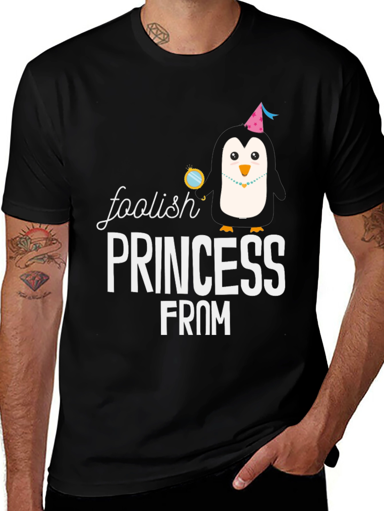 Foolish Princess Penguin T-Shirt