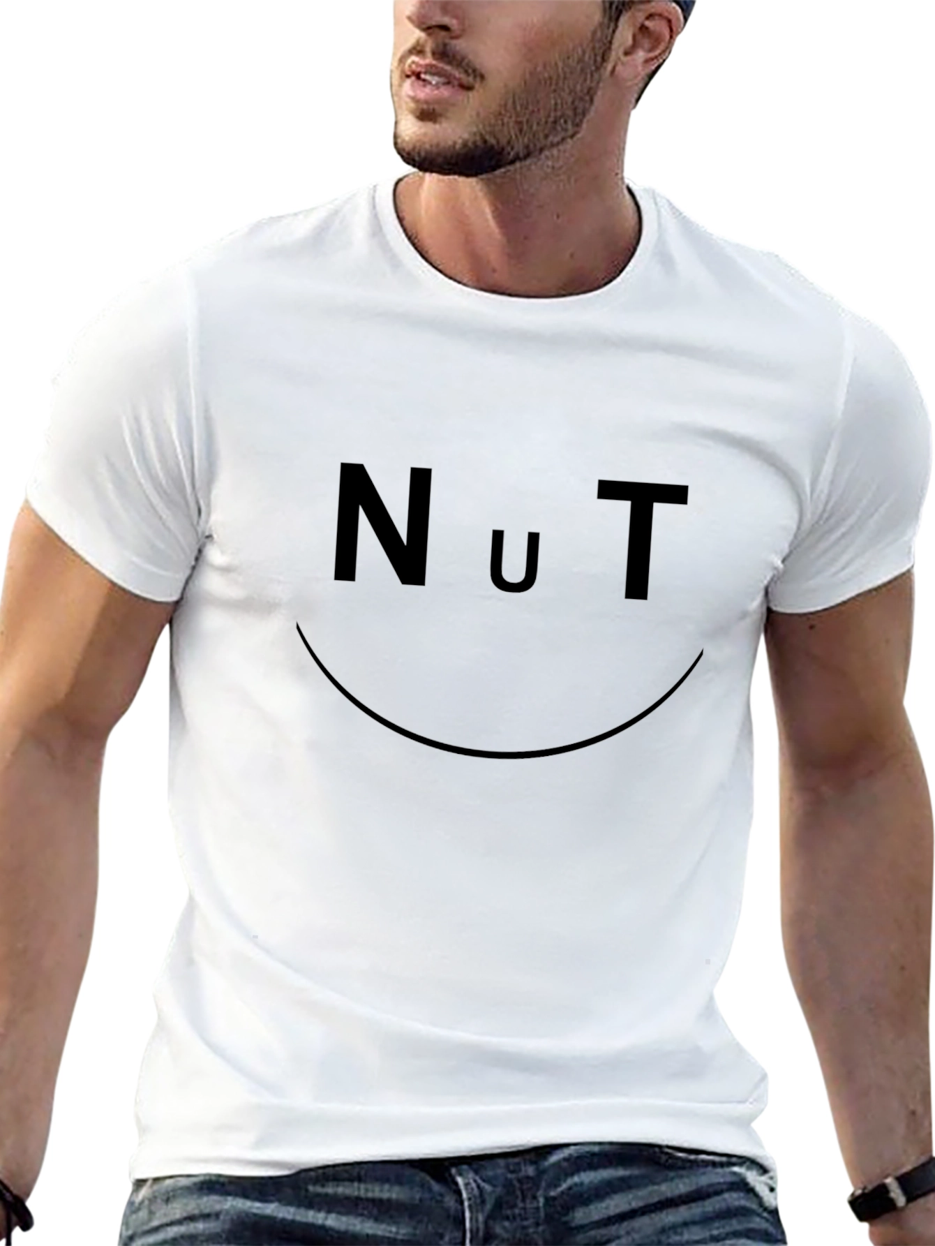 Nut Smiley T-Shirt - Funny Graphic Tee