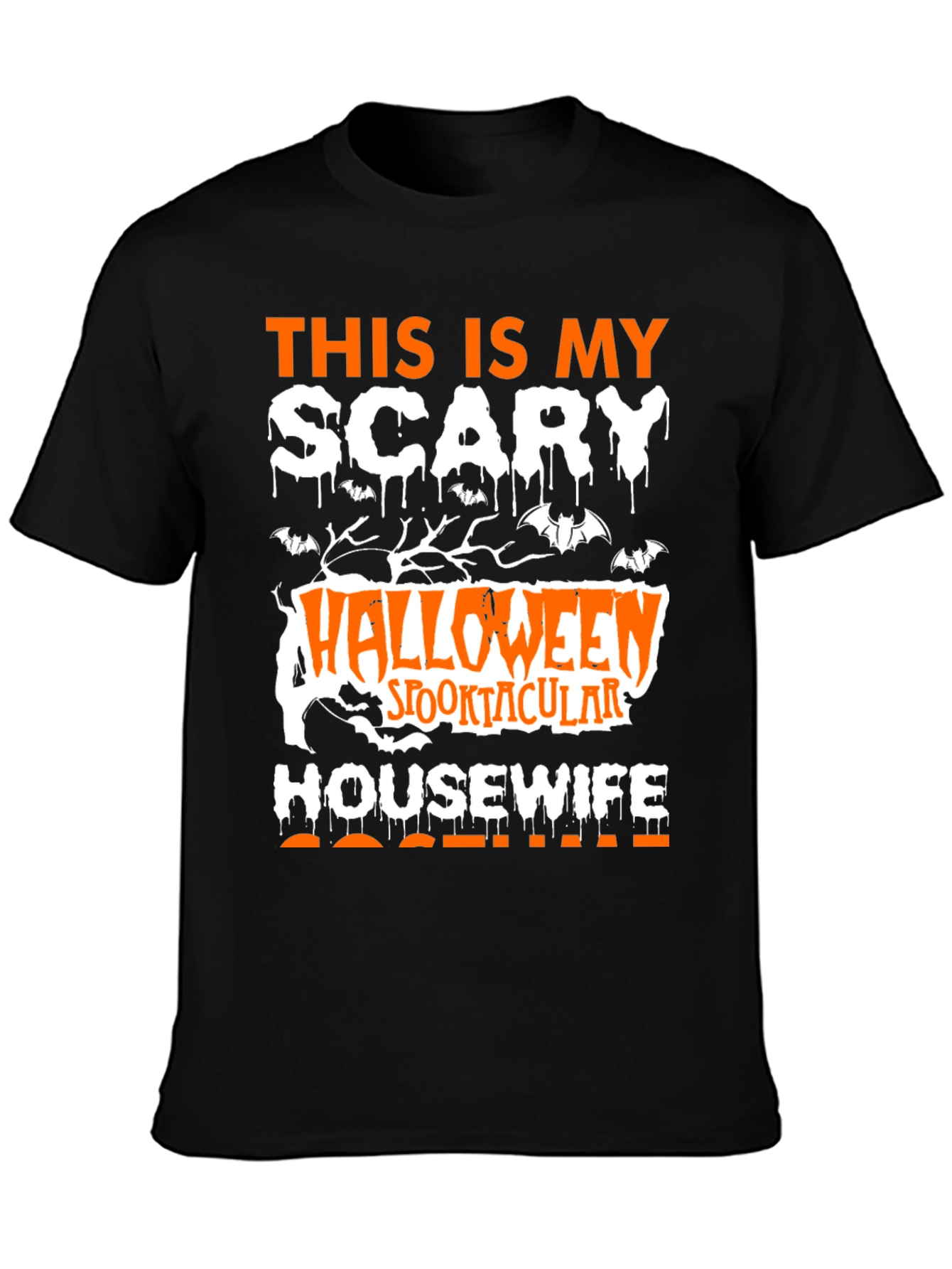 Scary Halloween Housewife T-Shirt