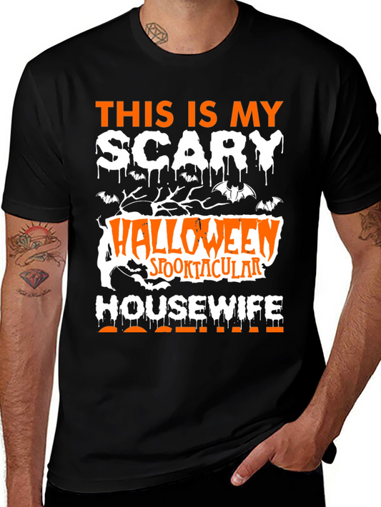 Scary Halloween Housewife T-Shirt