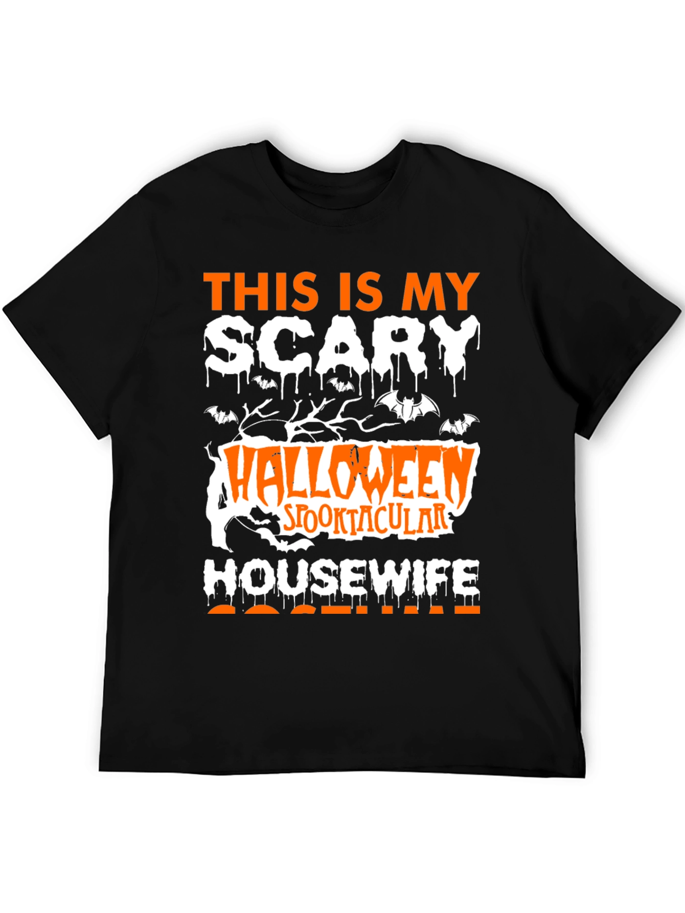 Scary Halloween Housewife T-Shirt