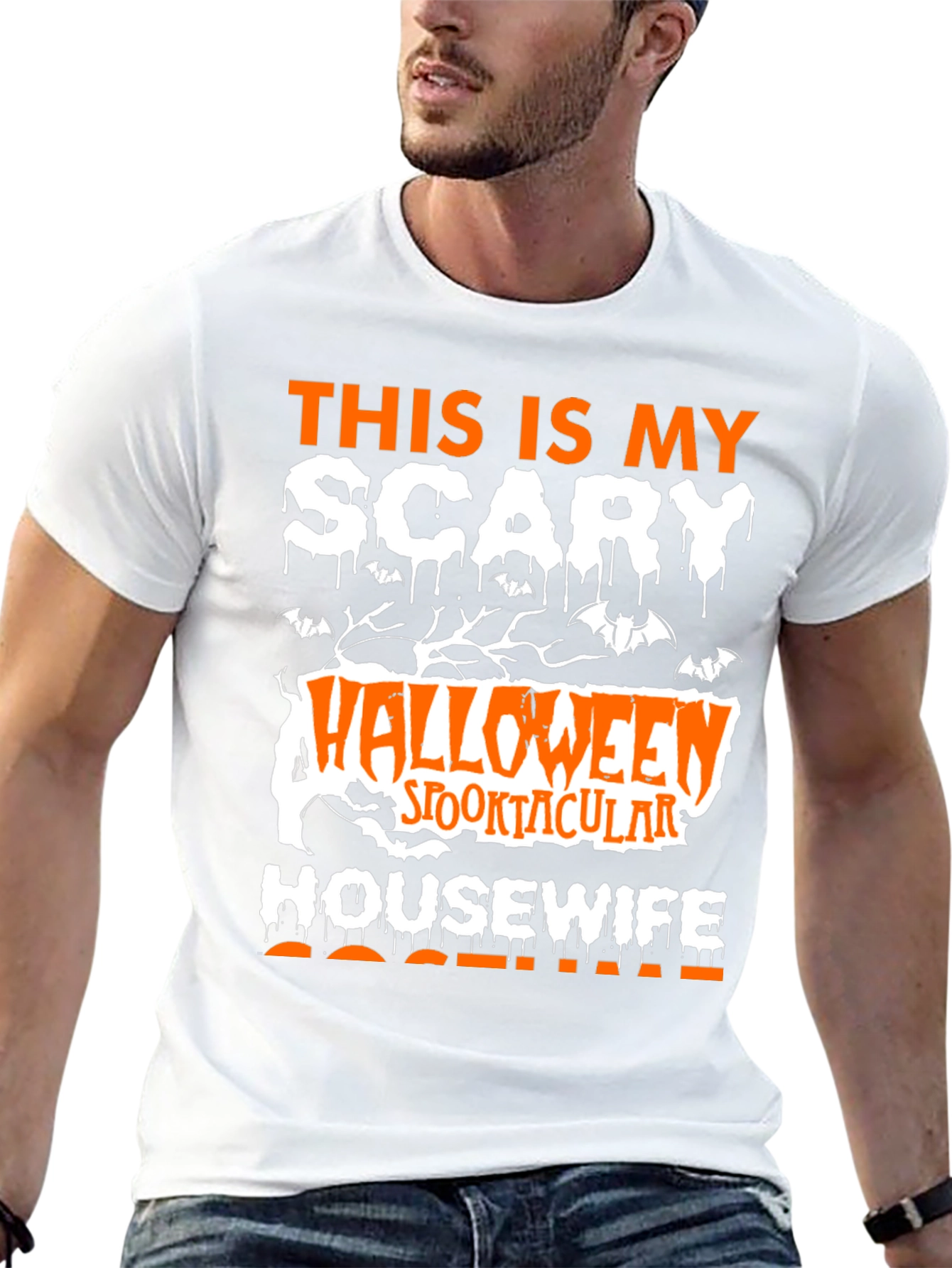 Scary Halloween Housewife T-Shirt