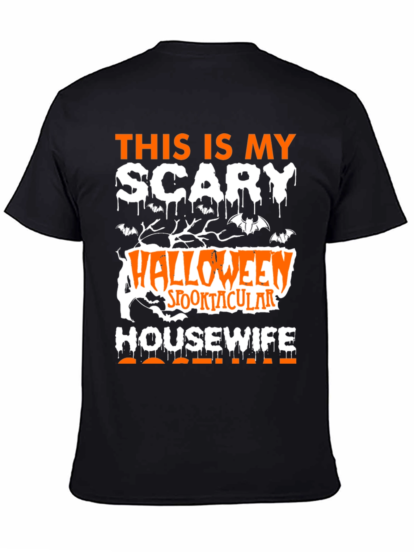 Scary Halloween Housewife T-Shirt