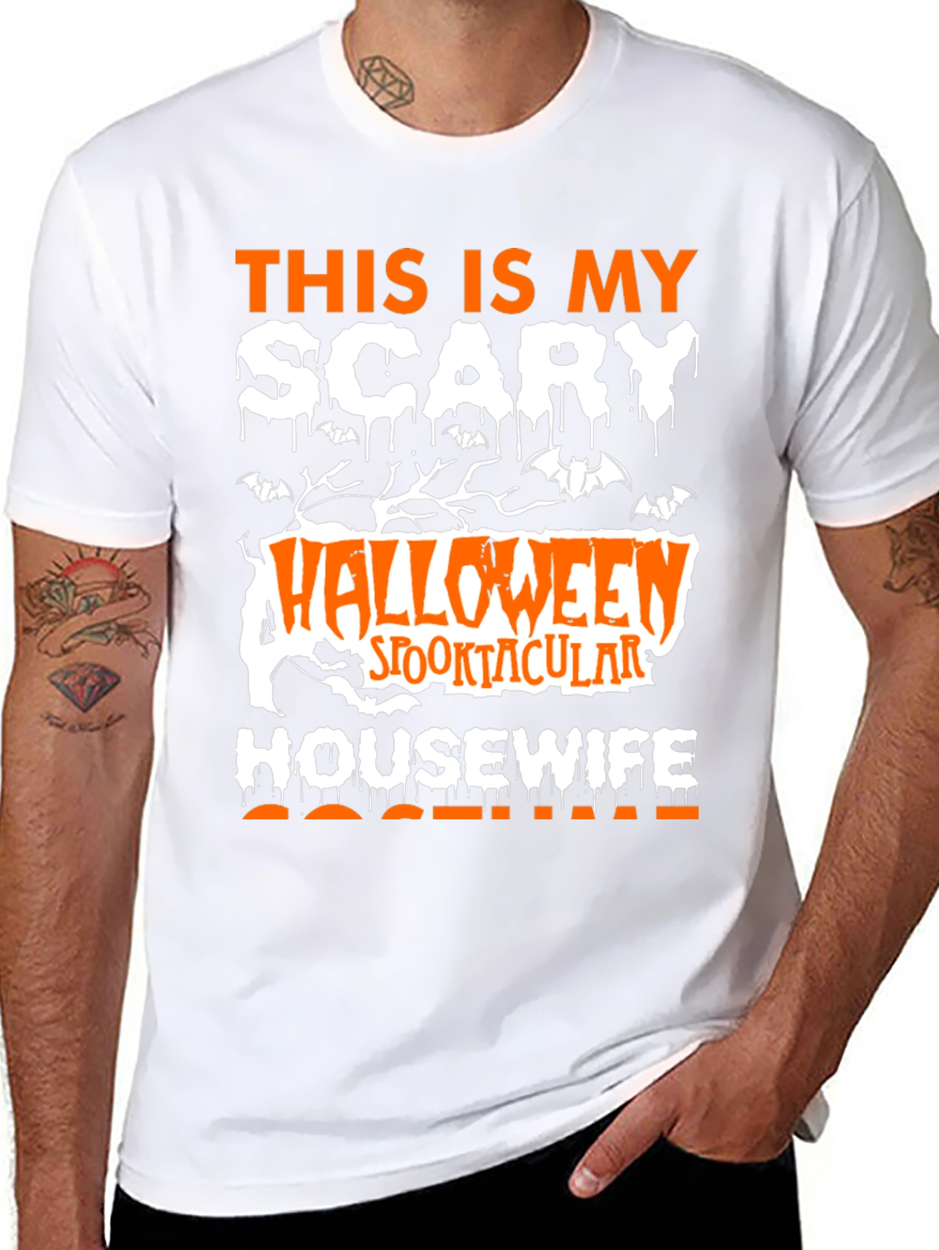 Scary Halloween Housewife T-Shirt